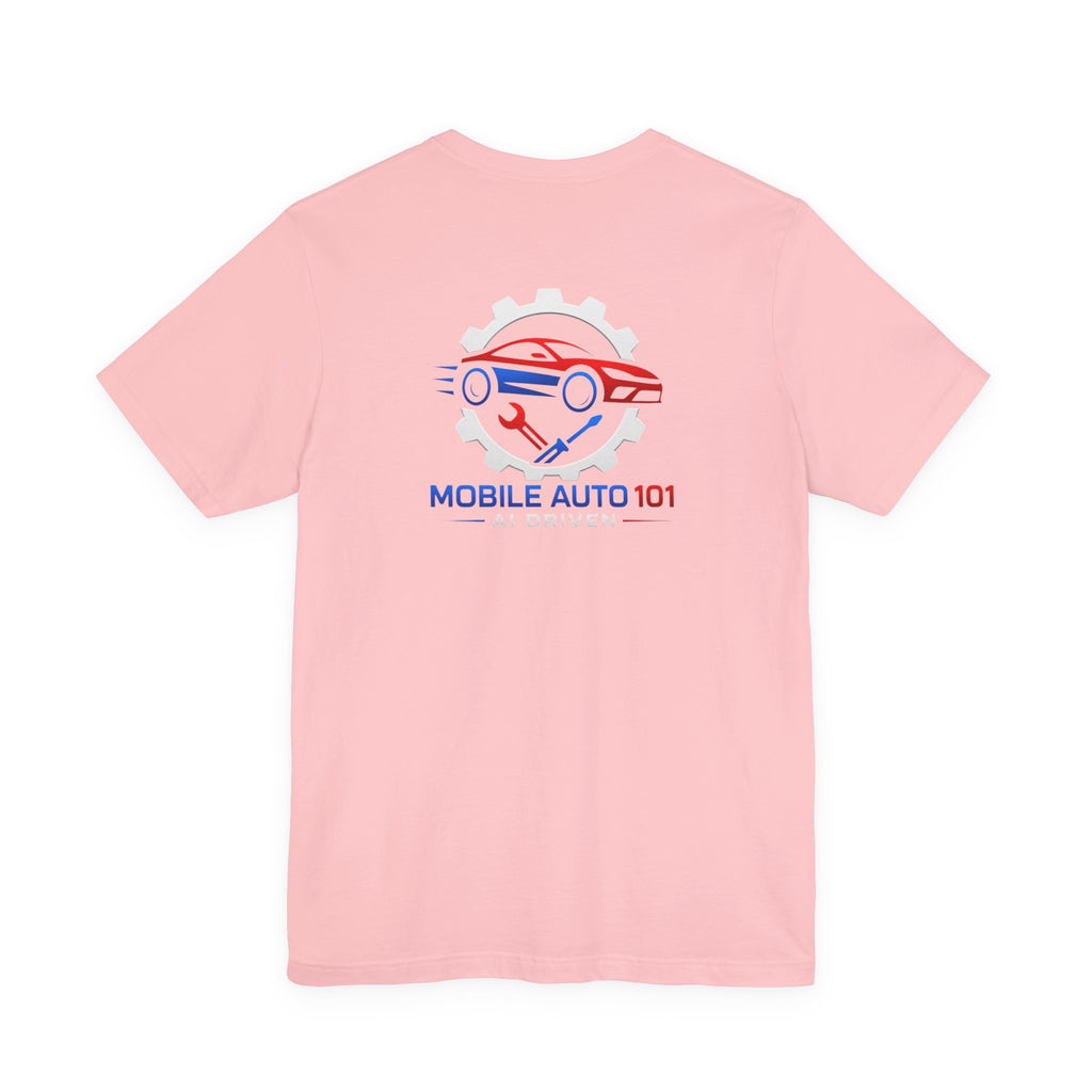Mobile Auto 101 3rd Ed. (front and back design)-Unisex Jersey Short Sleeve Tee