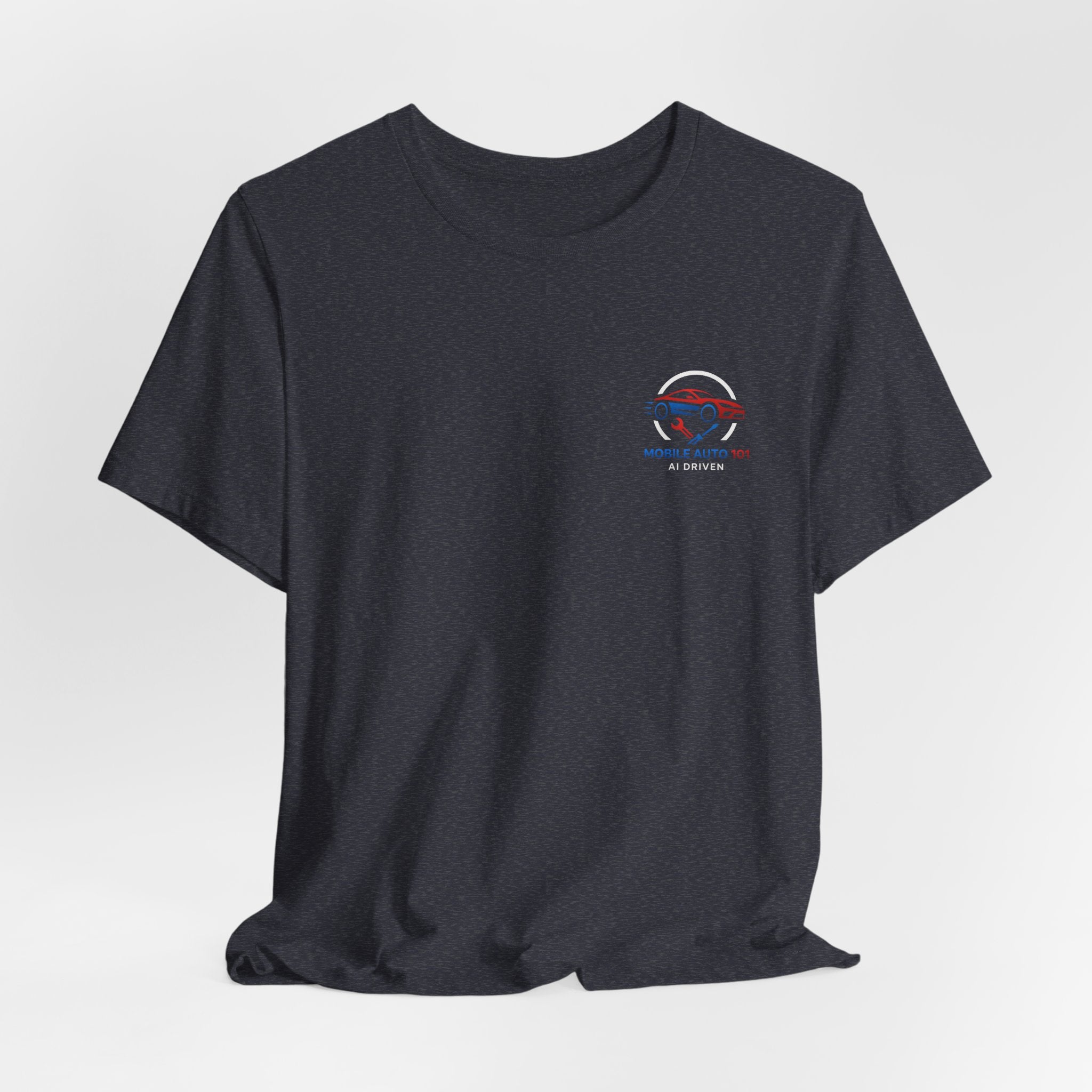 Mobile Auto 101 2nd Ed. (front and back design)-Unisex Jersey Short Sleeve Tee