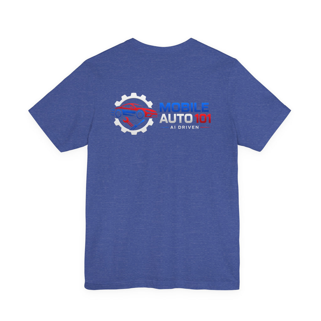 Mobile Auto 101 3rd Ed. (front and back design)-Unisex Jersey Short Sleeve Tee