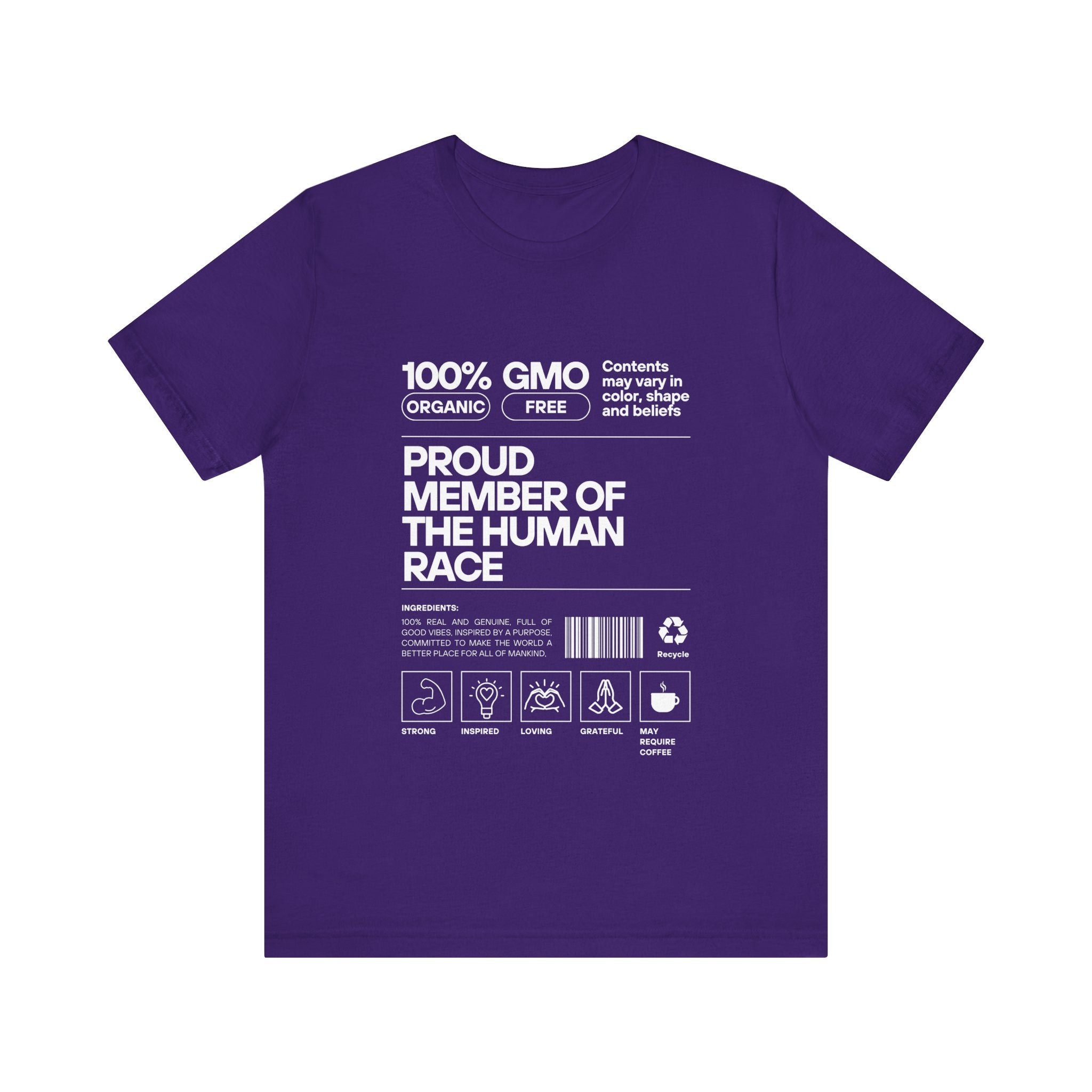 Proud Member of the Human Race-Unisex Jersey Short Sleeve Tee