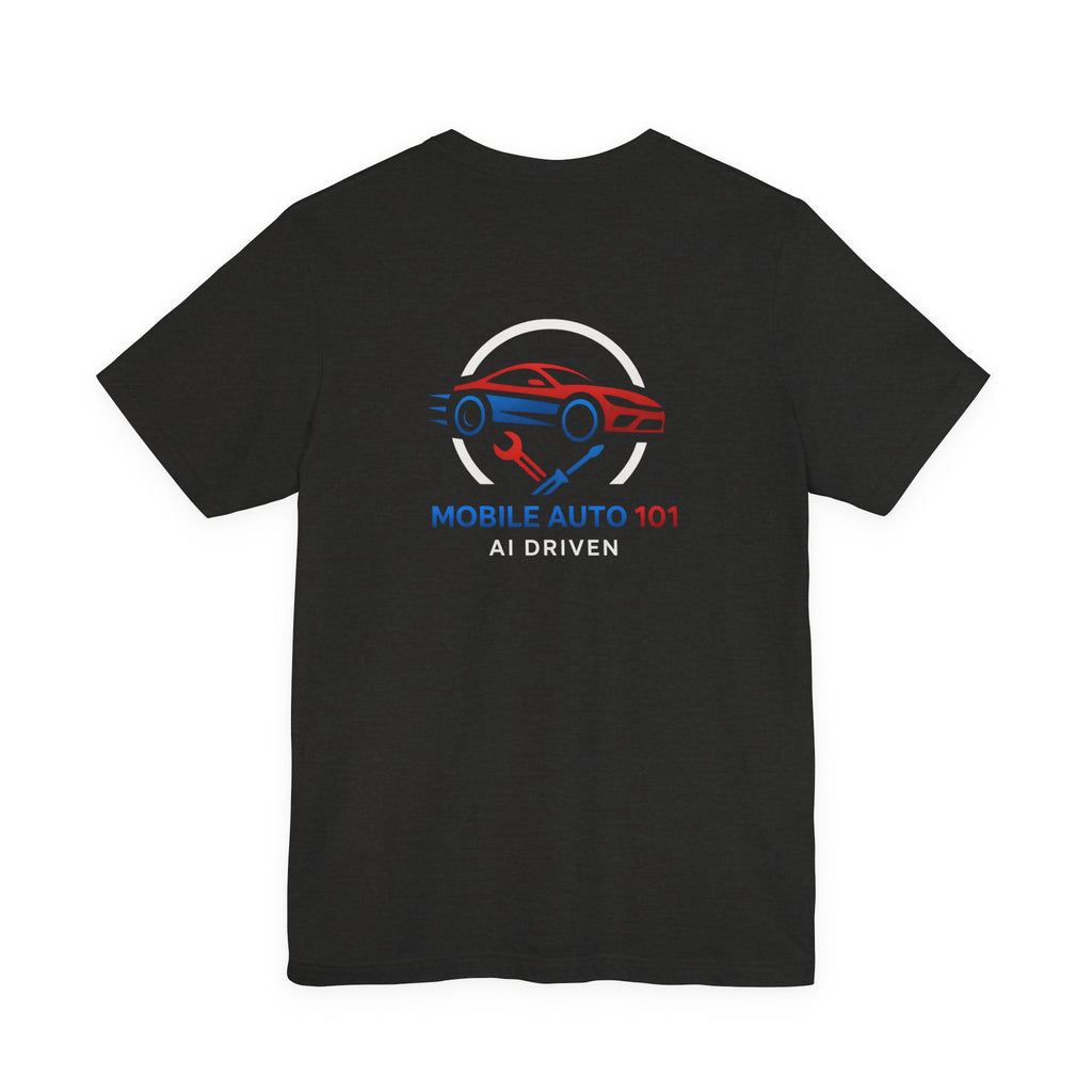 Mobile Auto 101 2nd Ed. (front and back design)-Unisex Jersey Short Sleeve Tee
