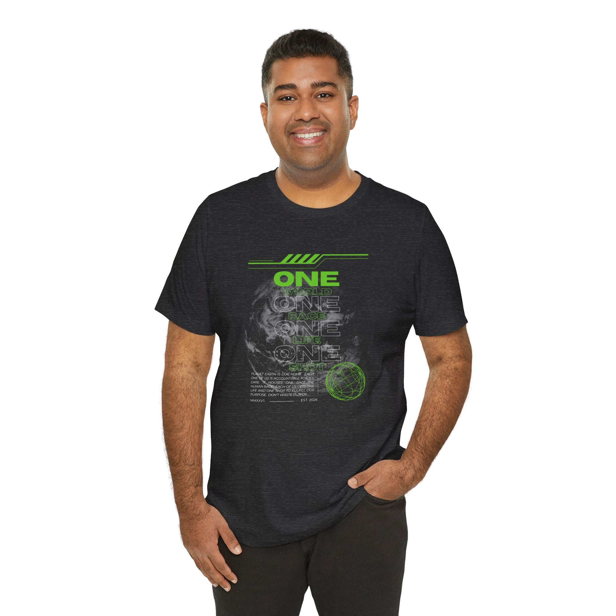 One World-Unisex Jersey Short Sleeve Tee