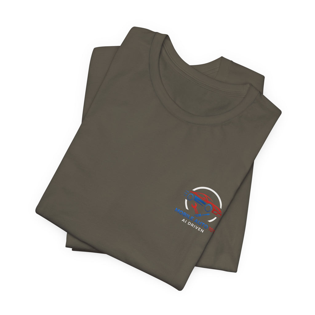 Mobile Auto 101 2nd Ed. (front and back design)-Unisex Jersey Short Sleeve Tee