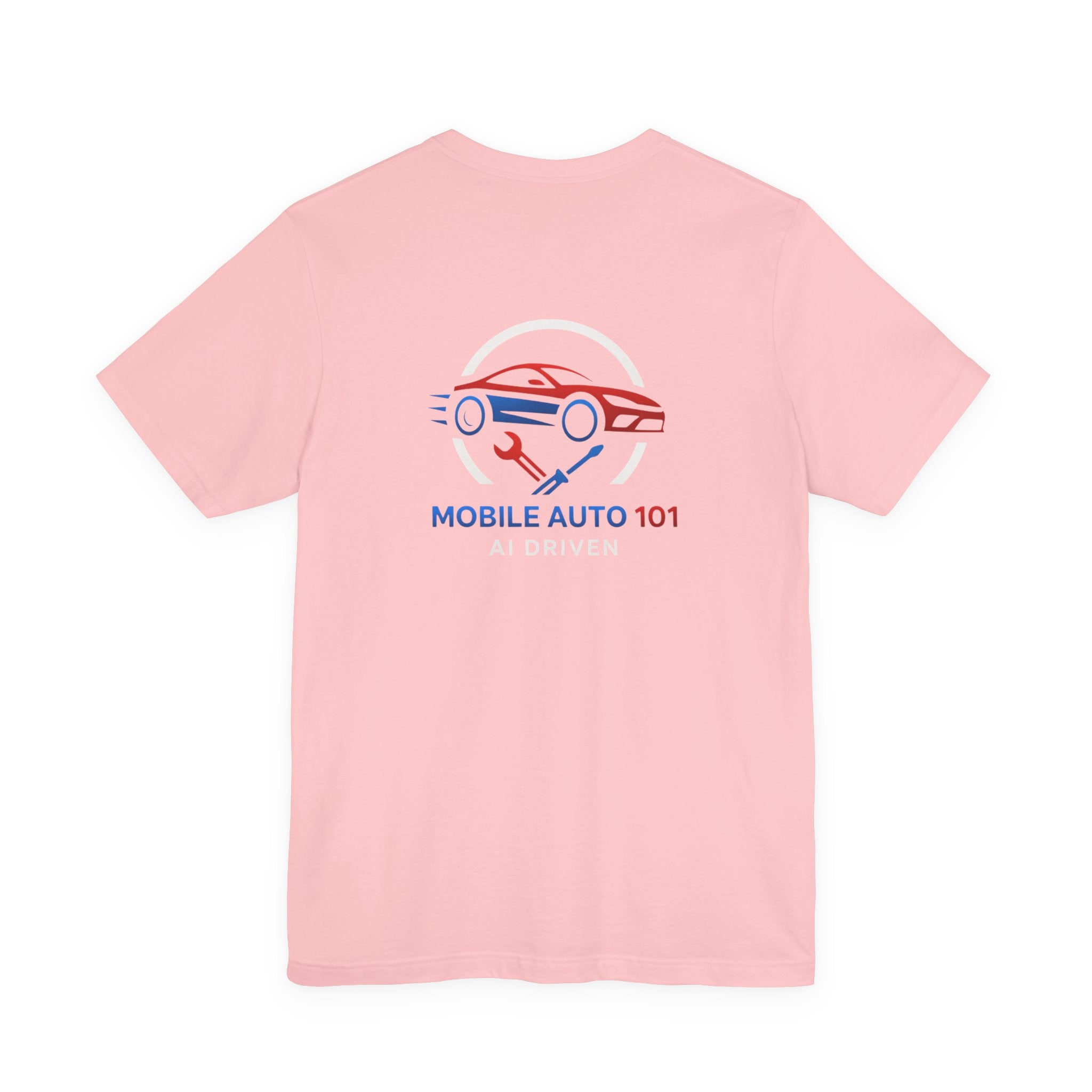 Mobile Auto 101 2nd Ed. (front and back design)-Unisex Jersey Short Sleeve Tee