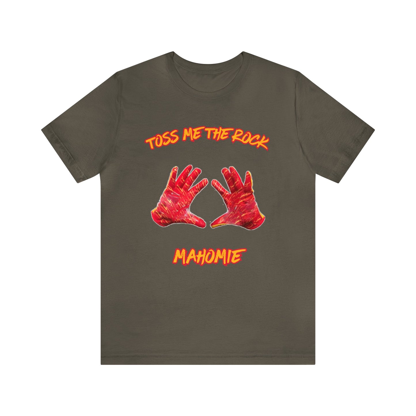 Toss Me the Rock Mahomie-Unisex Jersey Short Sleeve Tee