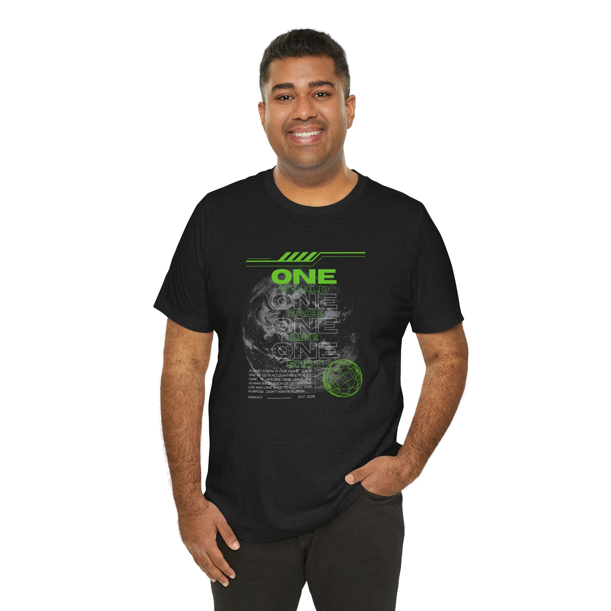 One World-Unisex Jersey Short Sleeve Tee