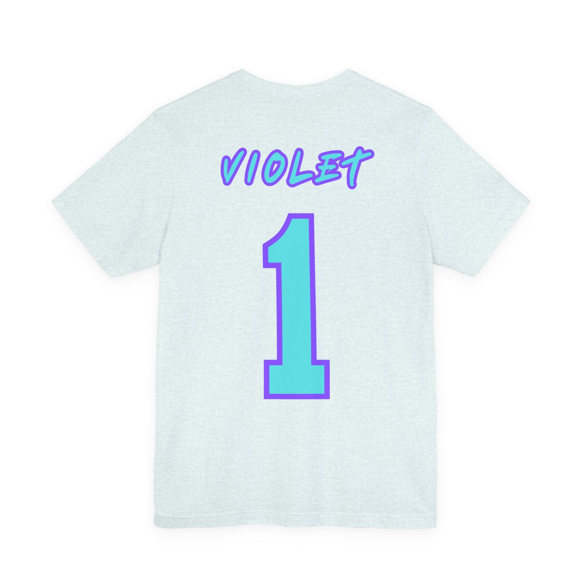 What Color are Your Wings? Violet #1-Unisex Jersey Short Sleeve Tee