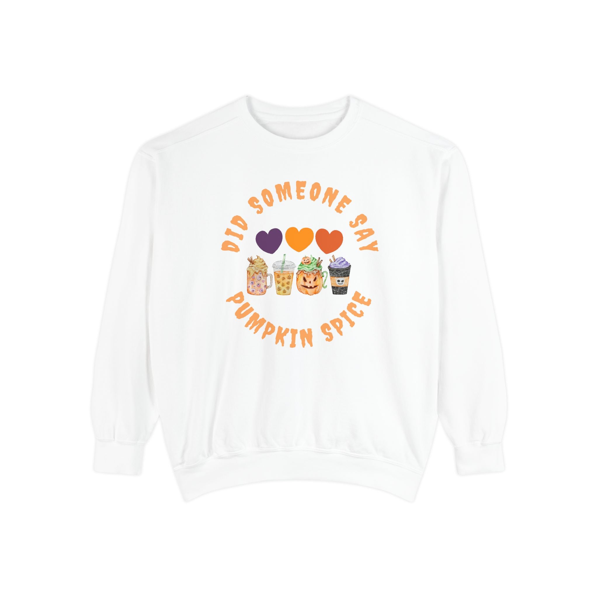 Pumpkin Spice Sweatshirt, Cozy Crewneck for Fall, Unisex Sweatshirt, Cute Autumn Apparel, Perfect for Halloween or Thanksgiving
