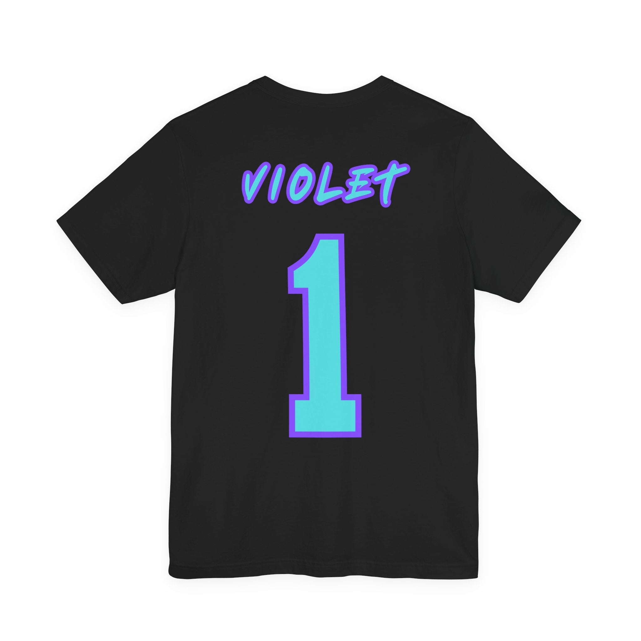 What Color are Your Wings? Violet #1-Unisex Jersey Short Sleeve Tee