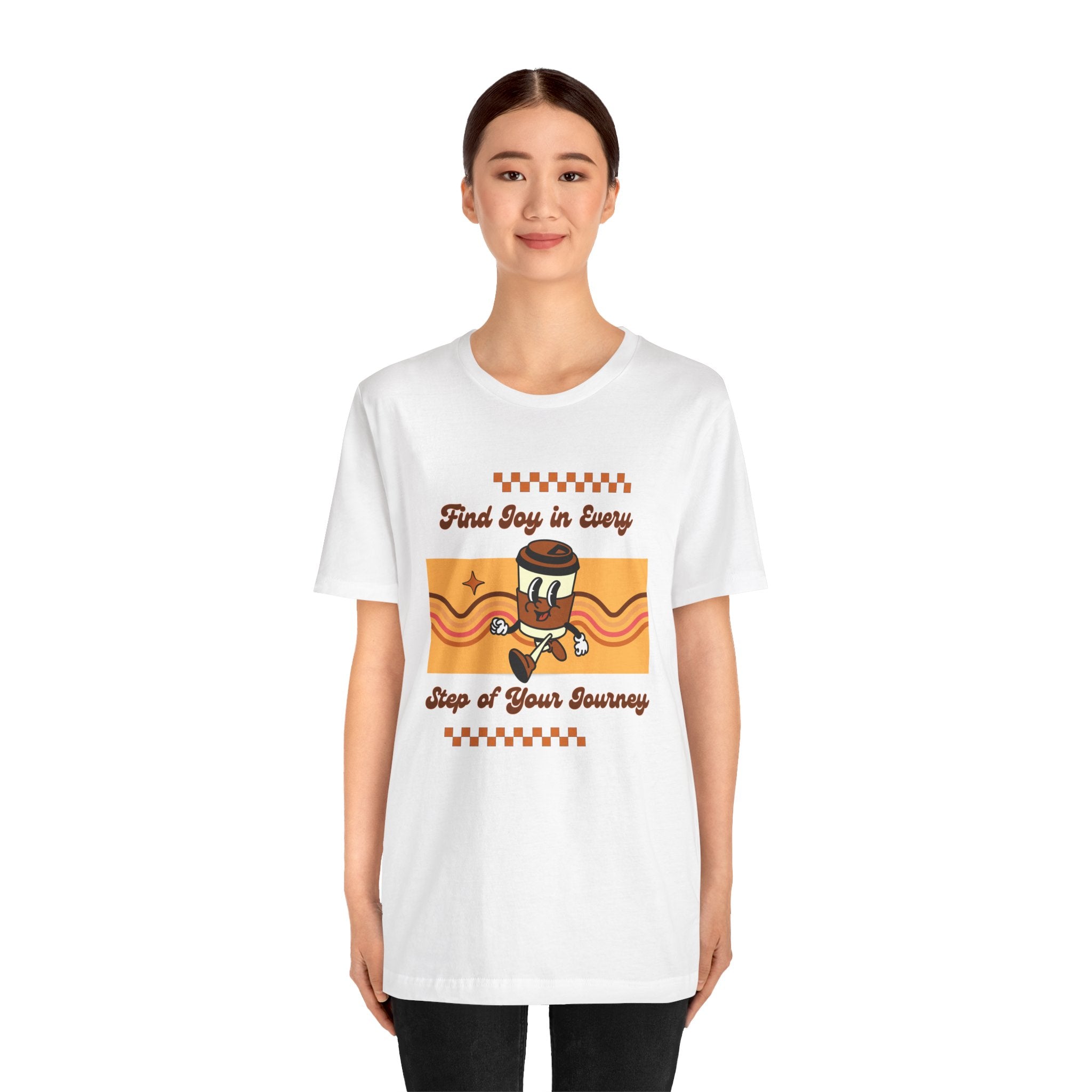Find Joy in Every Step of Your Journey-Unisex Jersey Short Sleeve Tee