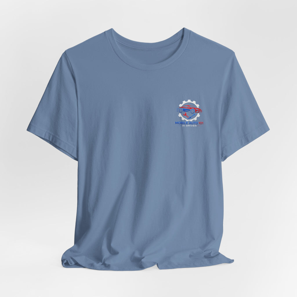 Mobile Auto 101 3rd Ed. (front and back design)-Unisex Jersey Short Sleeve Tee