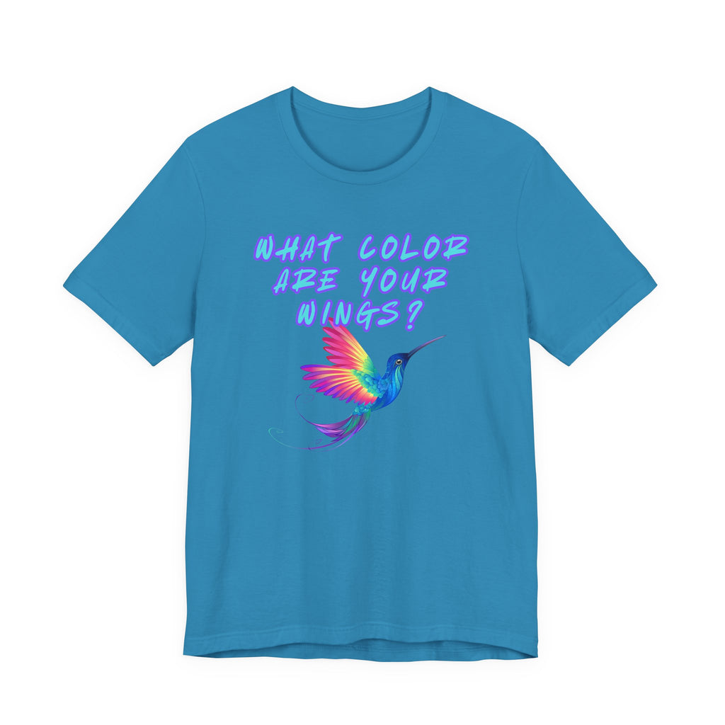 What Color are Your Wings? Violet #1-Unisex Jersey Short Sleeve Tee