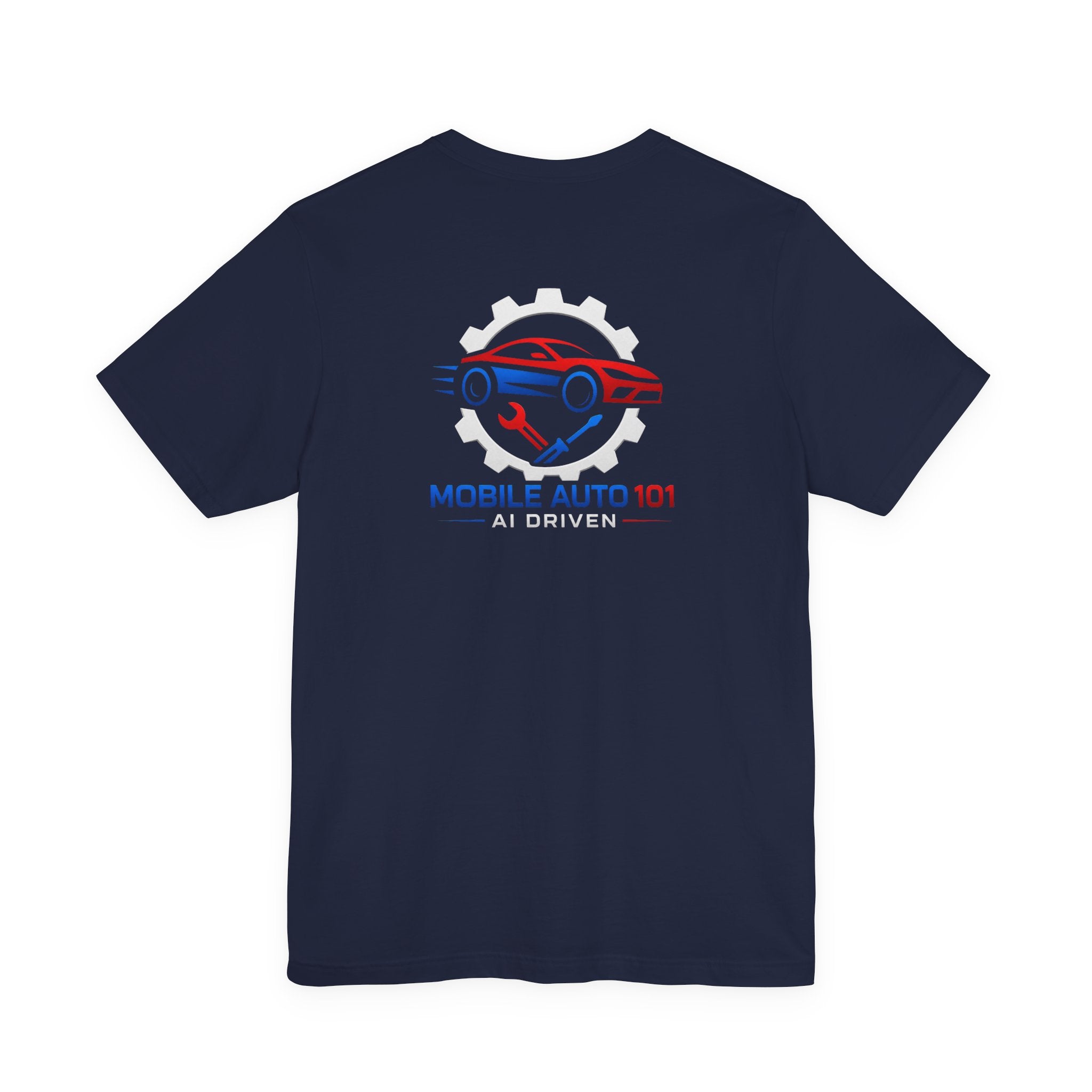 Mobile Auto 101 3rd Ed. (front and back design)-Unisex Jersey Short Sleeve Tee