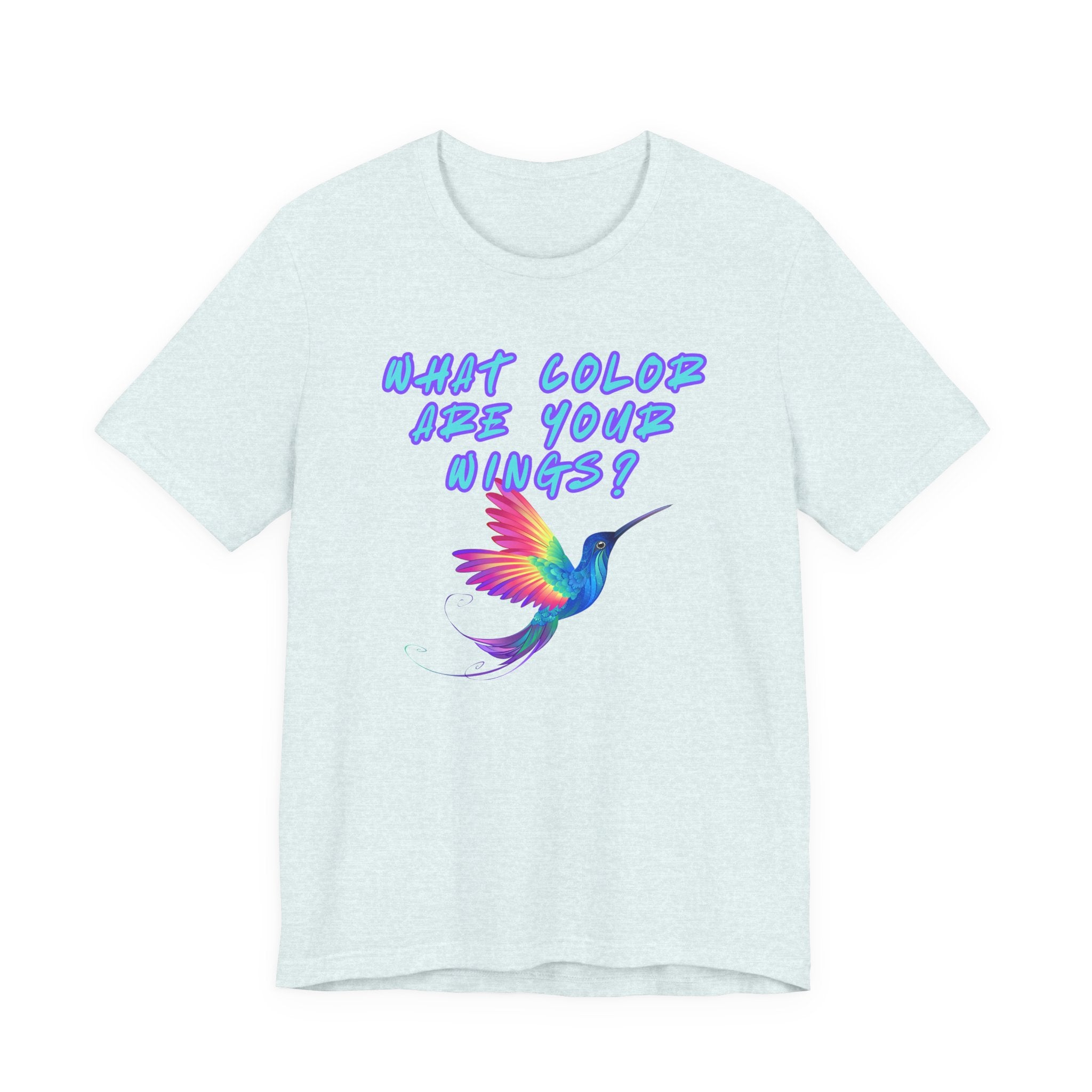 What Color are Your Wings? Violet #1-Unisex Jersey Short Sleeve Tee