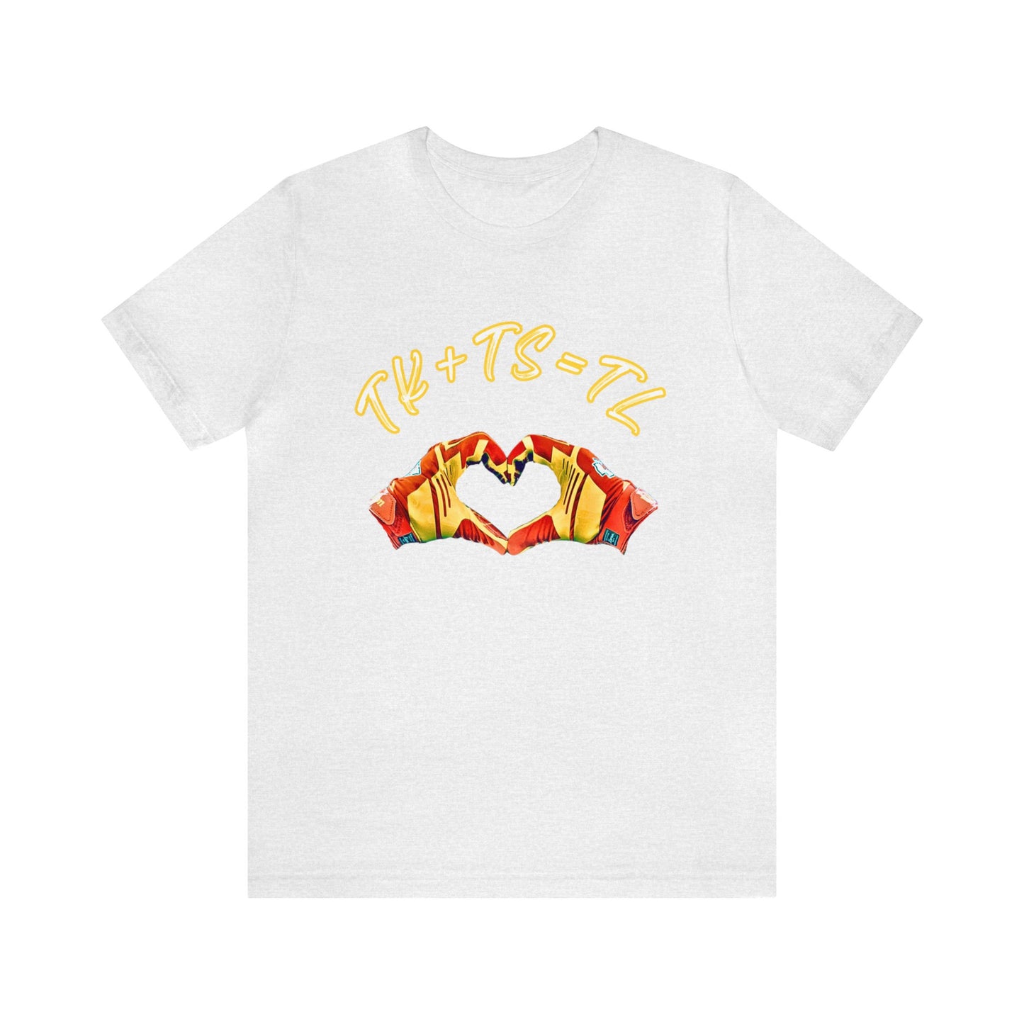 TK+TS=TL Swelce Gloves Original Heart Design 2-Unisex Jersey Short Sleeve Tee