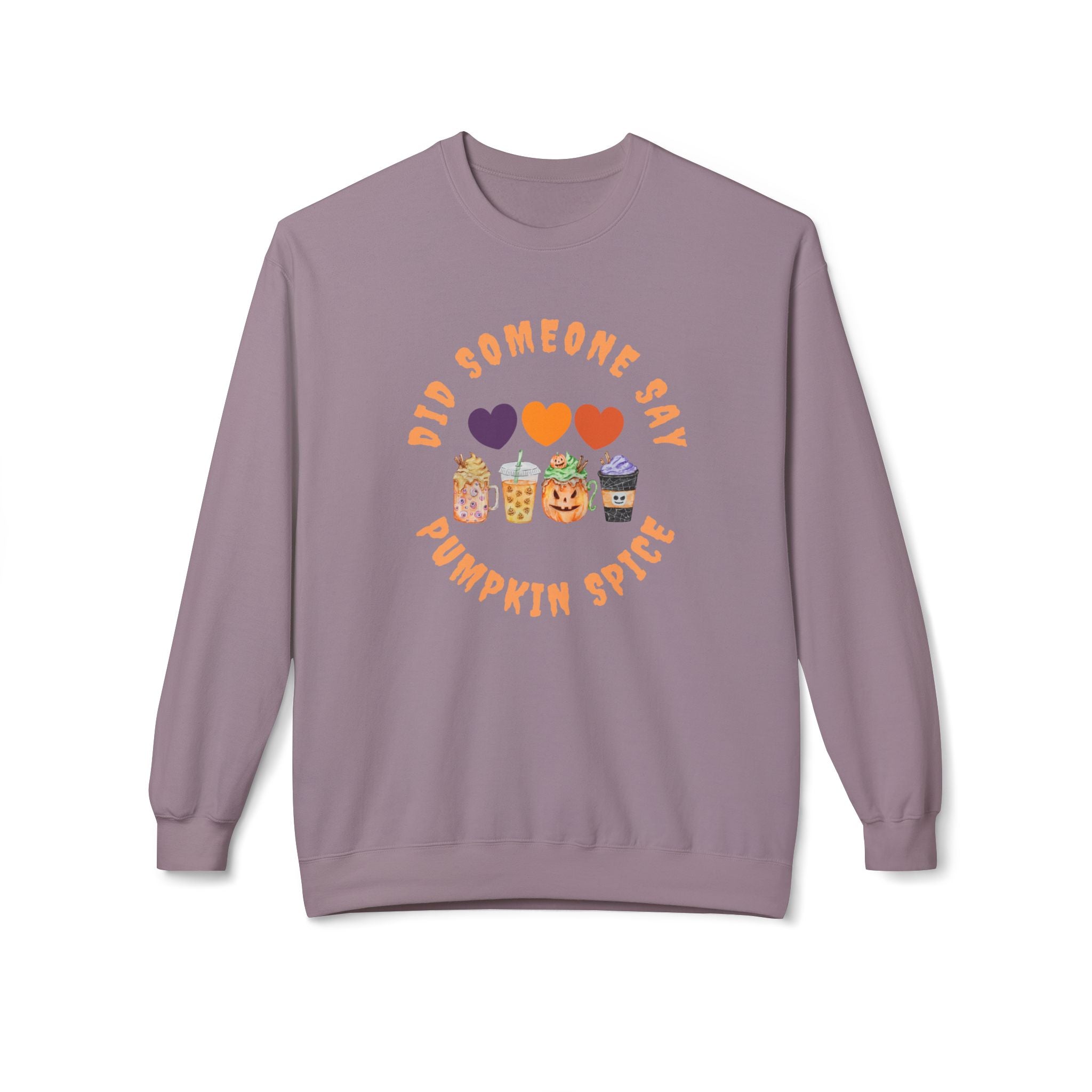Pumpkin Spice Crewneck Sweatshirt | Cozy Fall Apparel, Unisex Gift, Autumn Fashion, Cute Sweater for Halloween & Thanksgiving