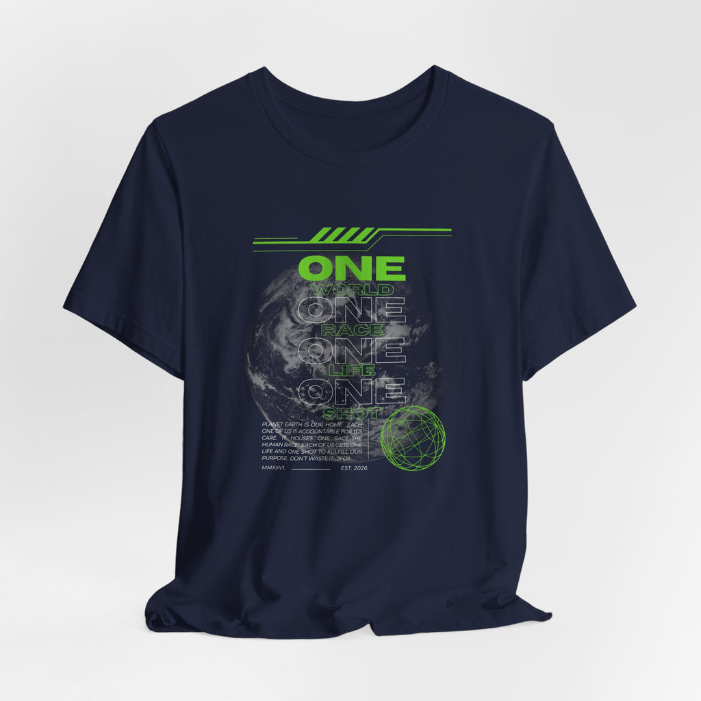One World-Unisex Jersey Short Sleeve Tee
