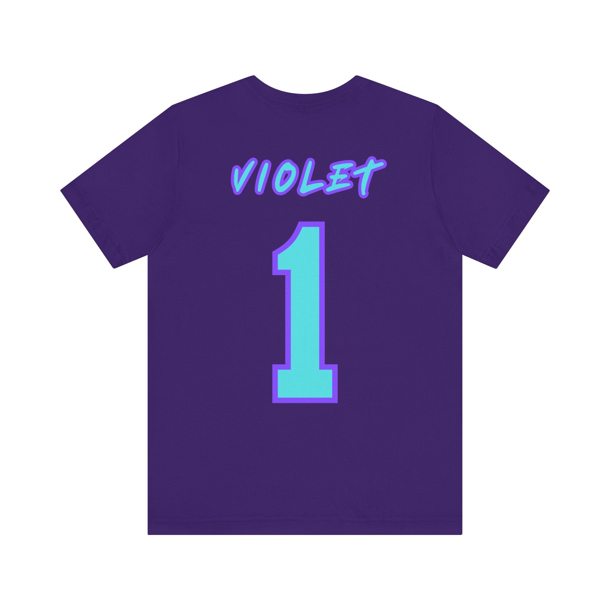 What Color are Your Wings? Violet #1-Unisex Jersey Short Sleeve Tee