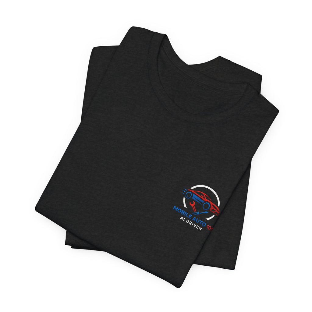 Mobile Auto 101 2nd Ed. (front and back design)-Unisex Jersey Short Sleeve Tee