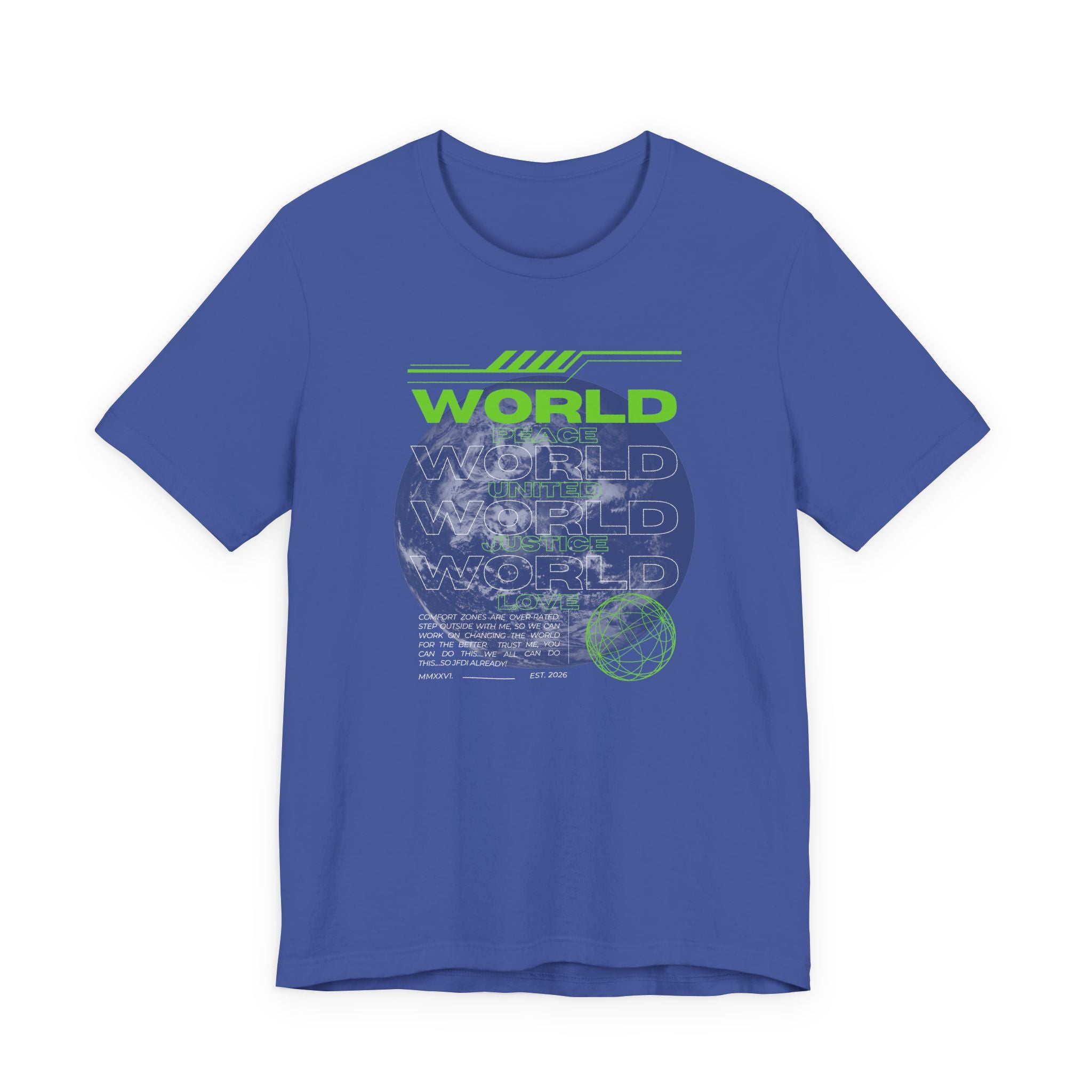 Change the World Design #1-Unisex Jersey Short Sleeve Tee