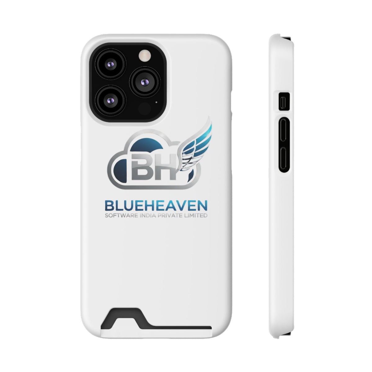 BlueHeaven Logo Phone Case with Card Holder