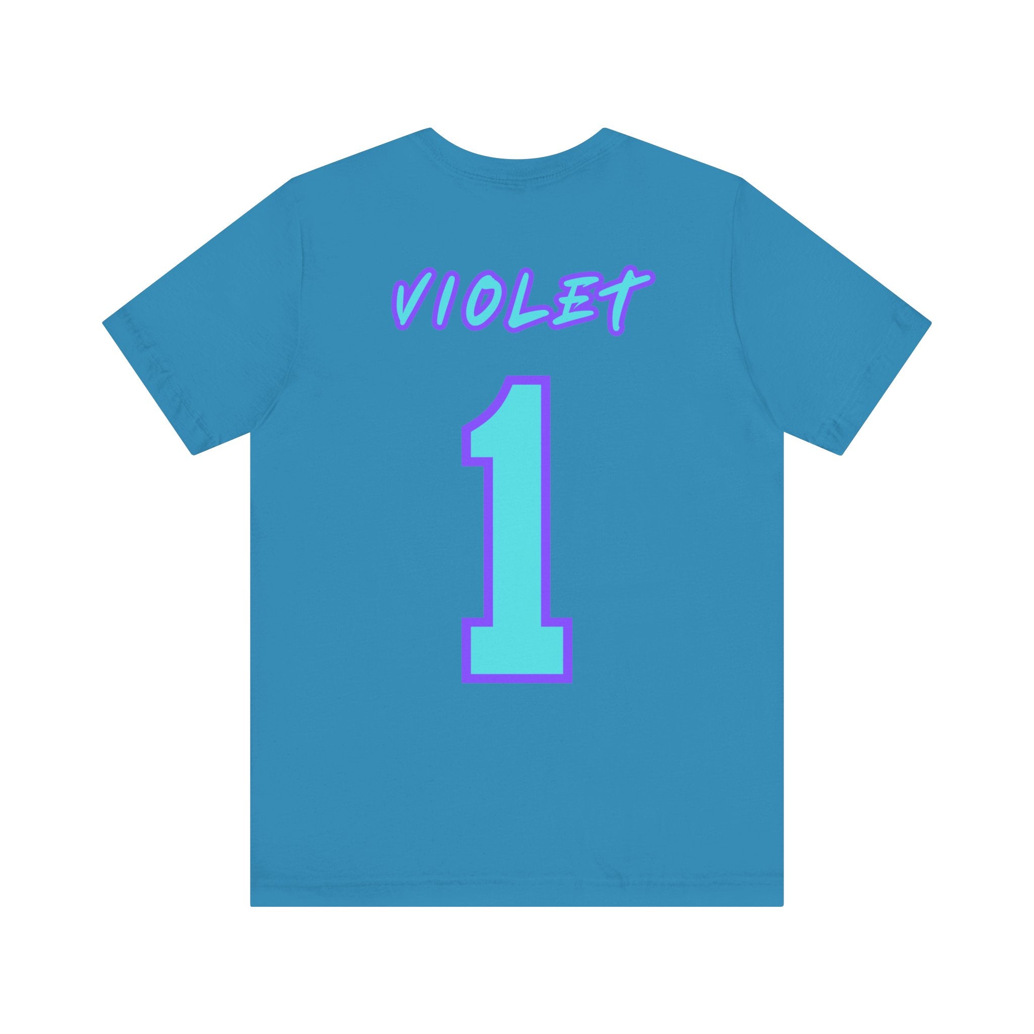 What Color are Your Wings? Violet #1-Unisex Jersey Short Sleeve Tee