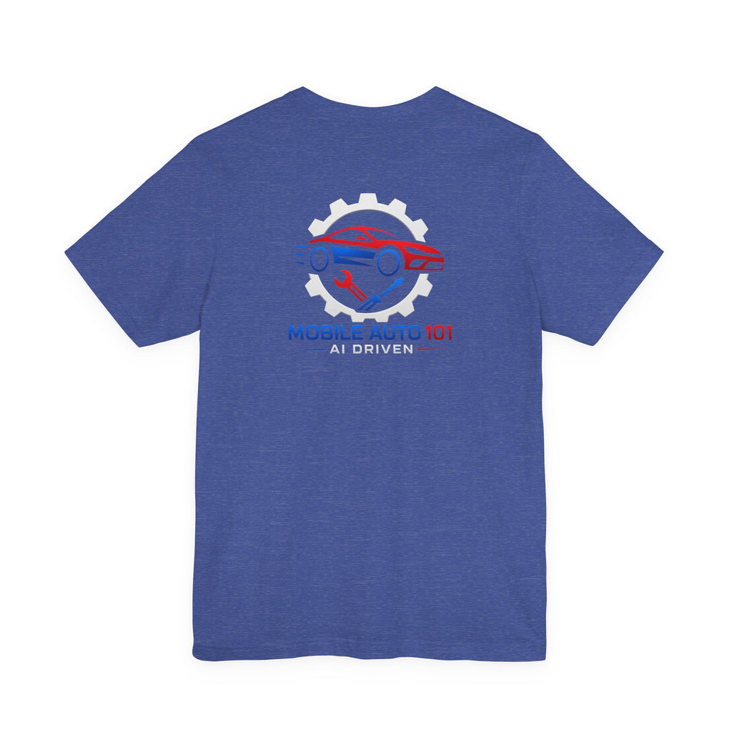 Mobile Auto 101 3rd Ed. (front and back design)-Unisex Jersey Short Sleeve Tee