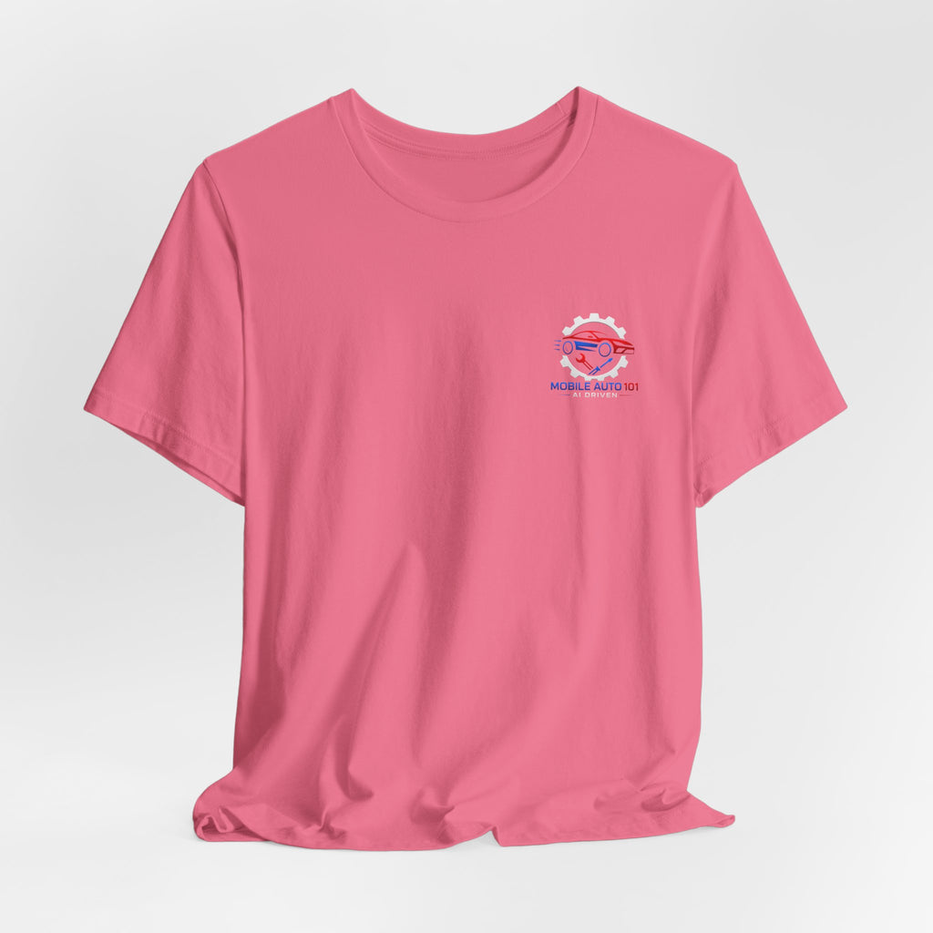Mobile Auto 101 3rd Ed. (front and back design)-Unisex Jersey Short Sleeve Tee