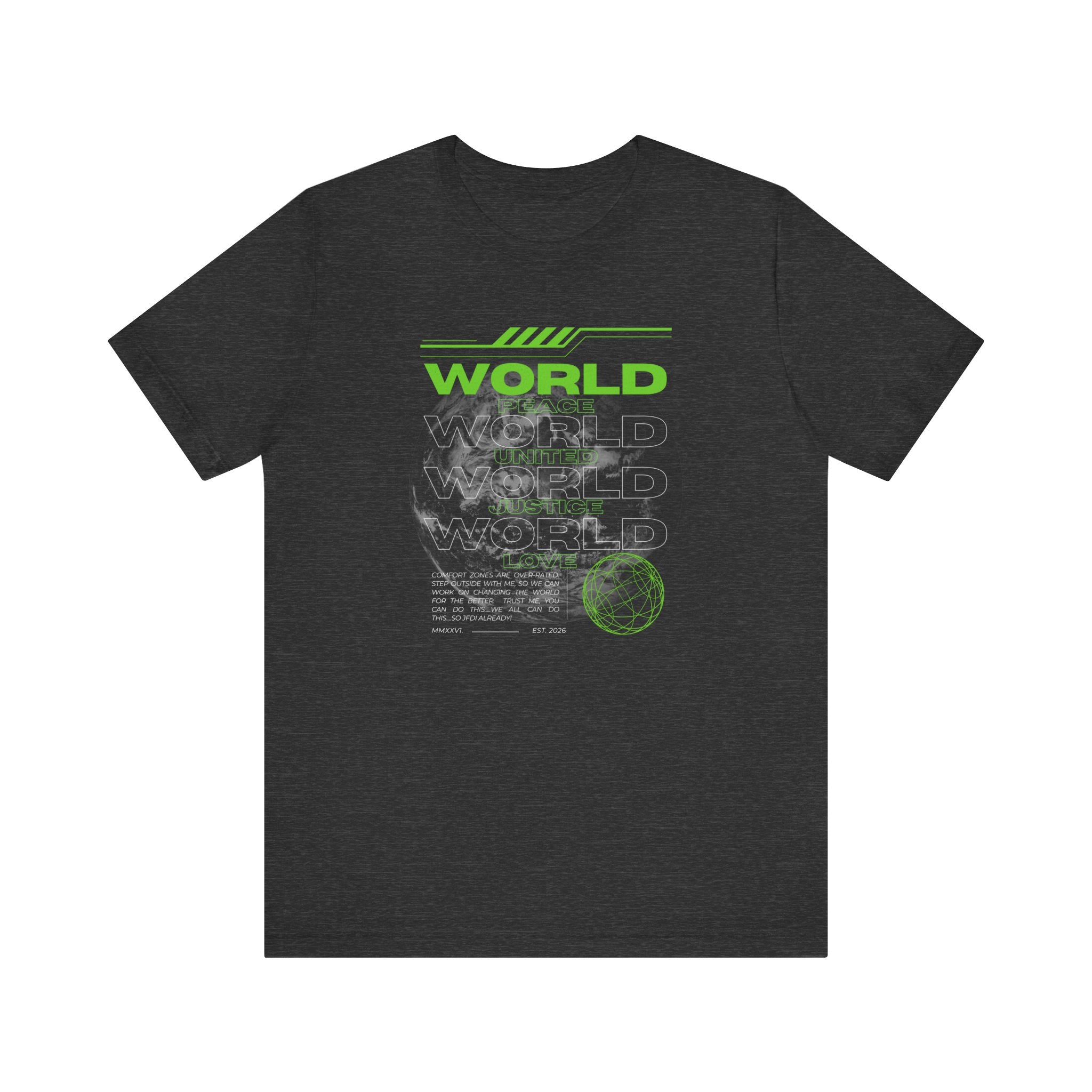 Change the World Design #1-Unisex Jersey Short Sleeve Tee