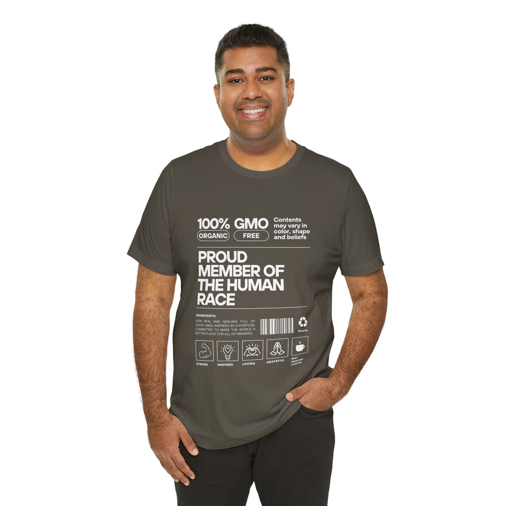 Proud Member of the Human Race-Unisex Jersey Short Sleeve Tee
