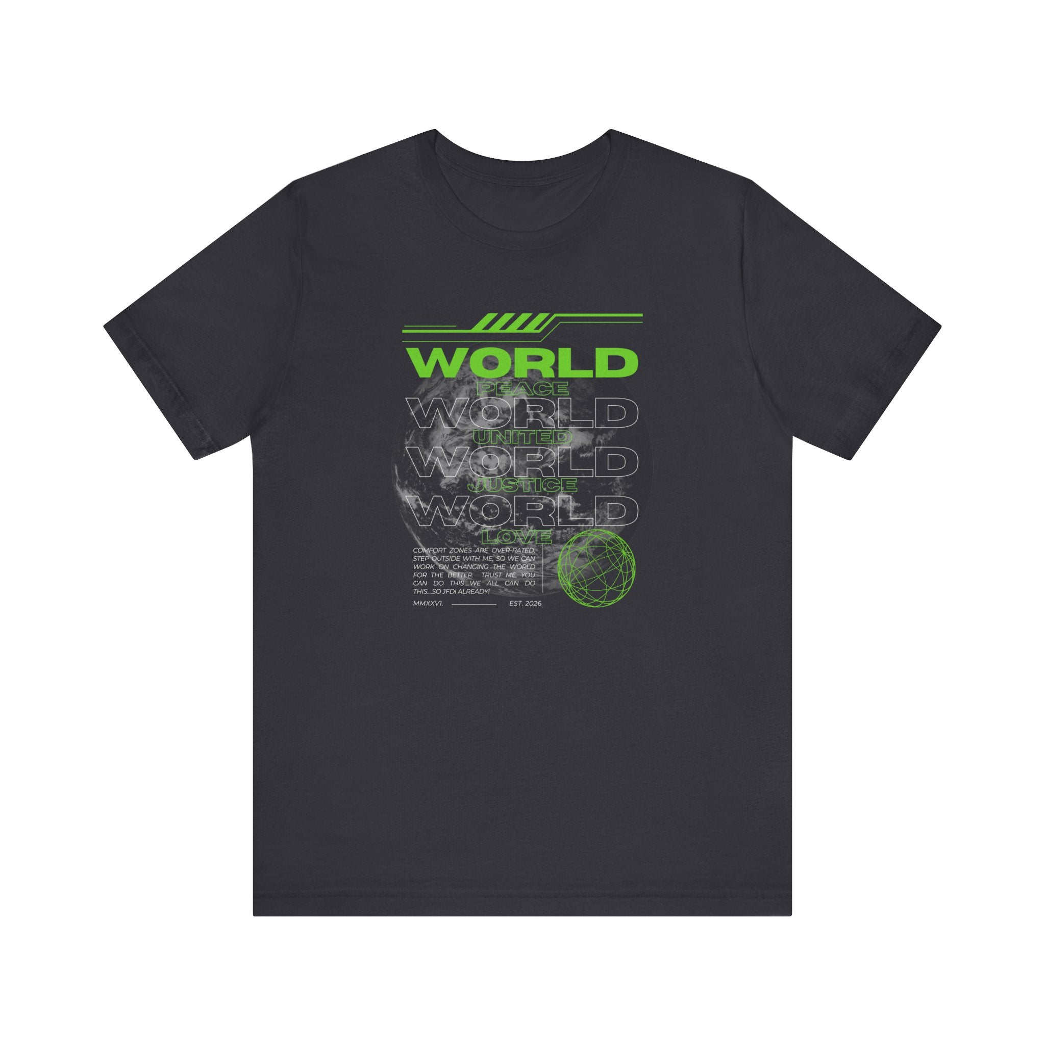 Change the World Design #1-Unisex Jersey Short Sleeve Tee