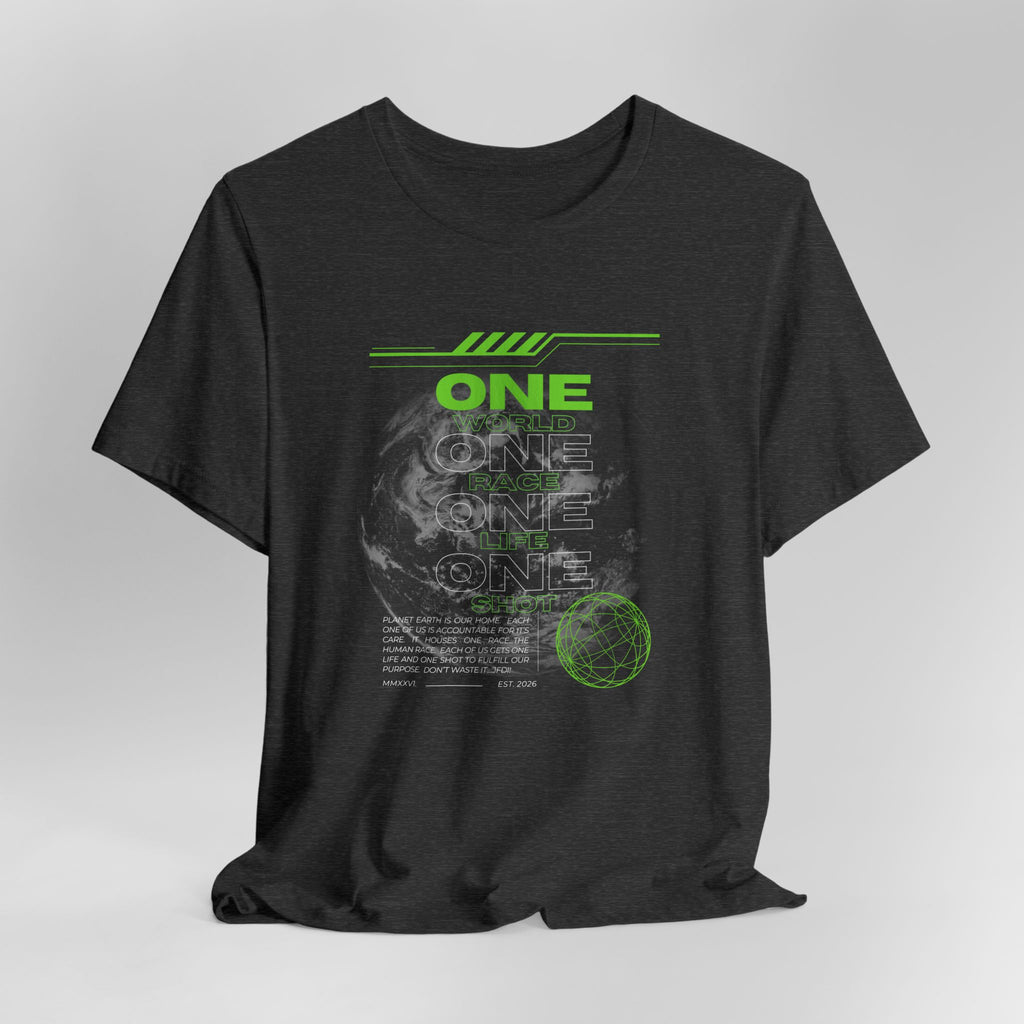 One World-Unisex Jersey Short Sleeve Tee