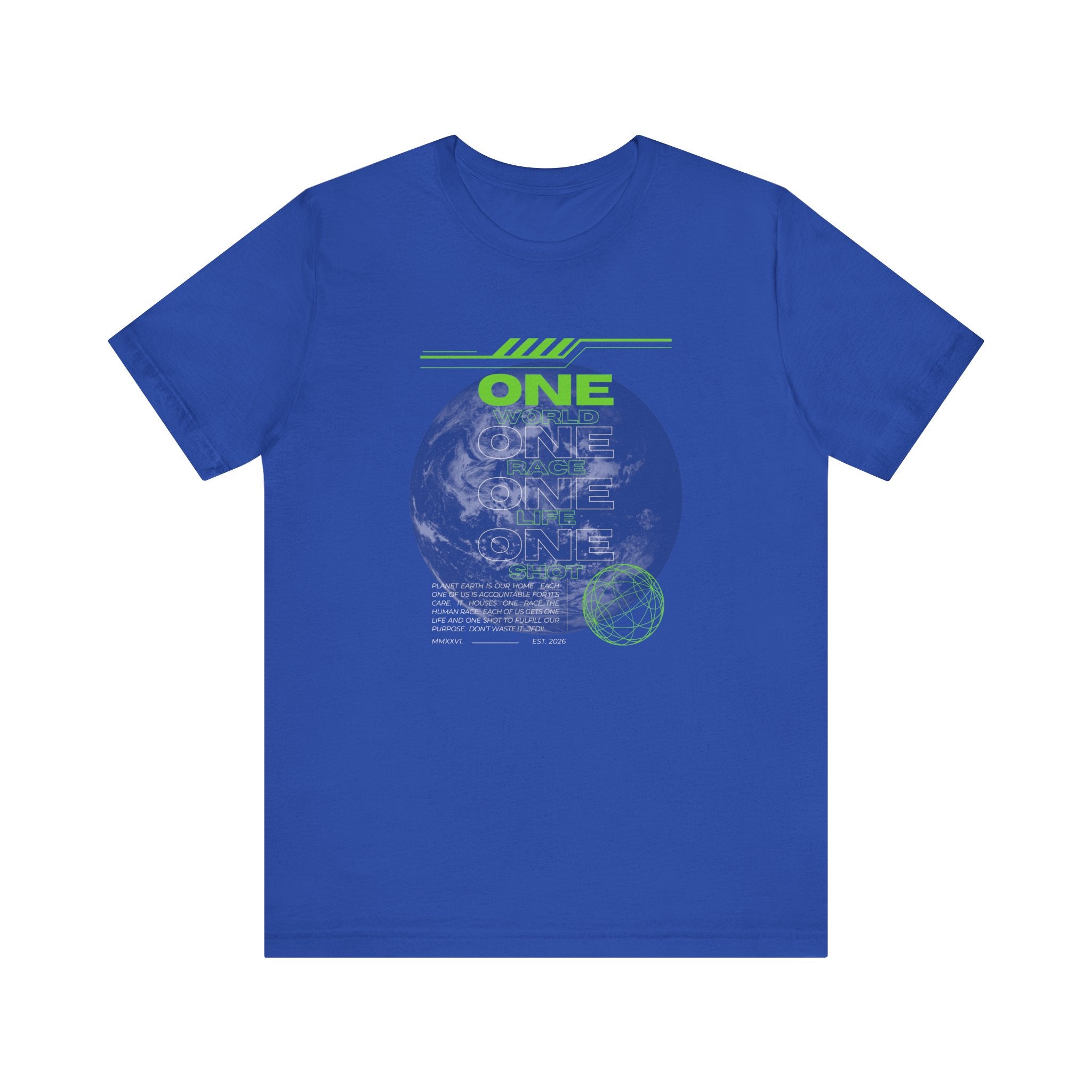 One World-Unisex Jersey Short Sleeve Tee