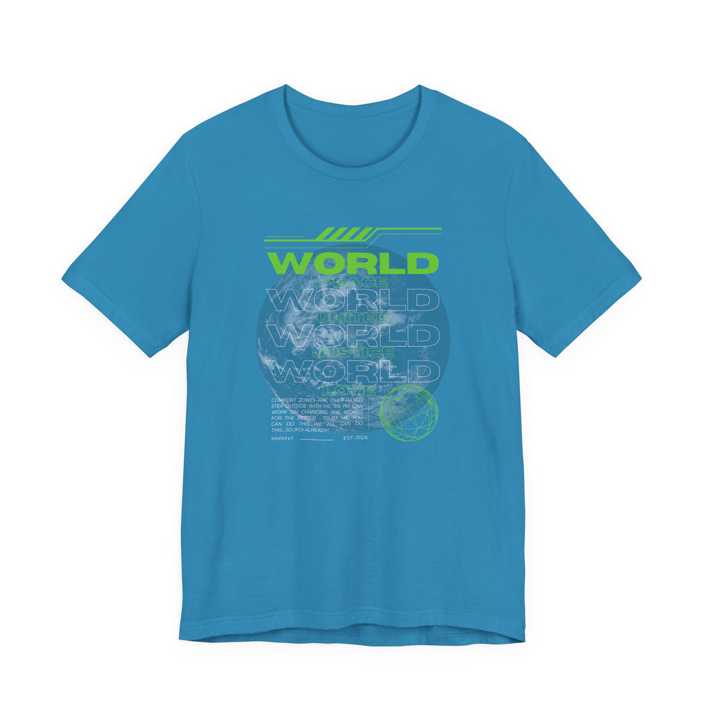 Change the World Design #1-Unisex Jersey Short Sleeve Tee