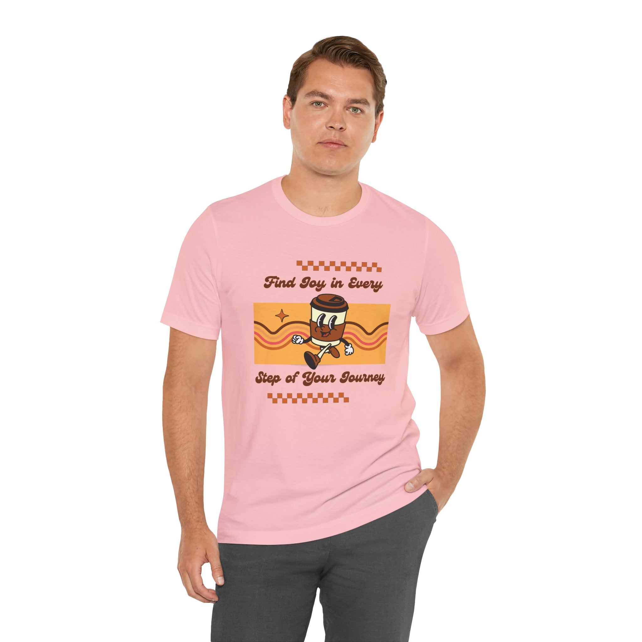 Find Joy in Every Step of Your Journey-Unisex Jersey Short Sleeve Tee