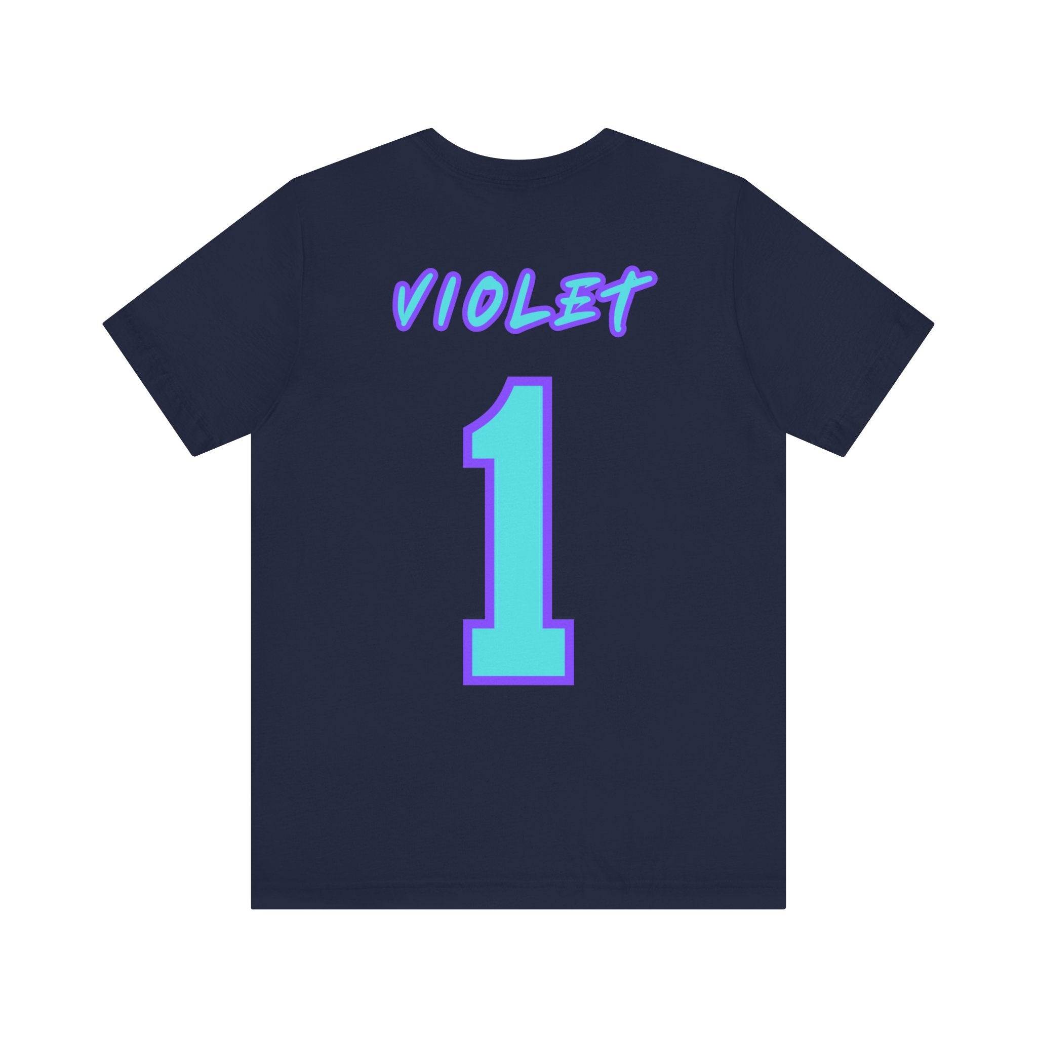 What Color are Your Wings? Violet #1-Unisex Jersey Short Sleeve Tee