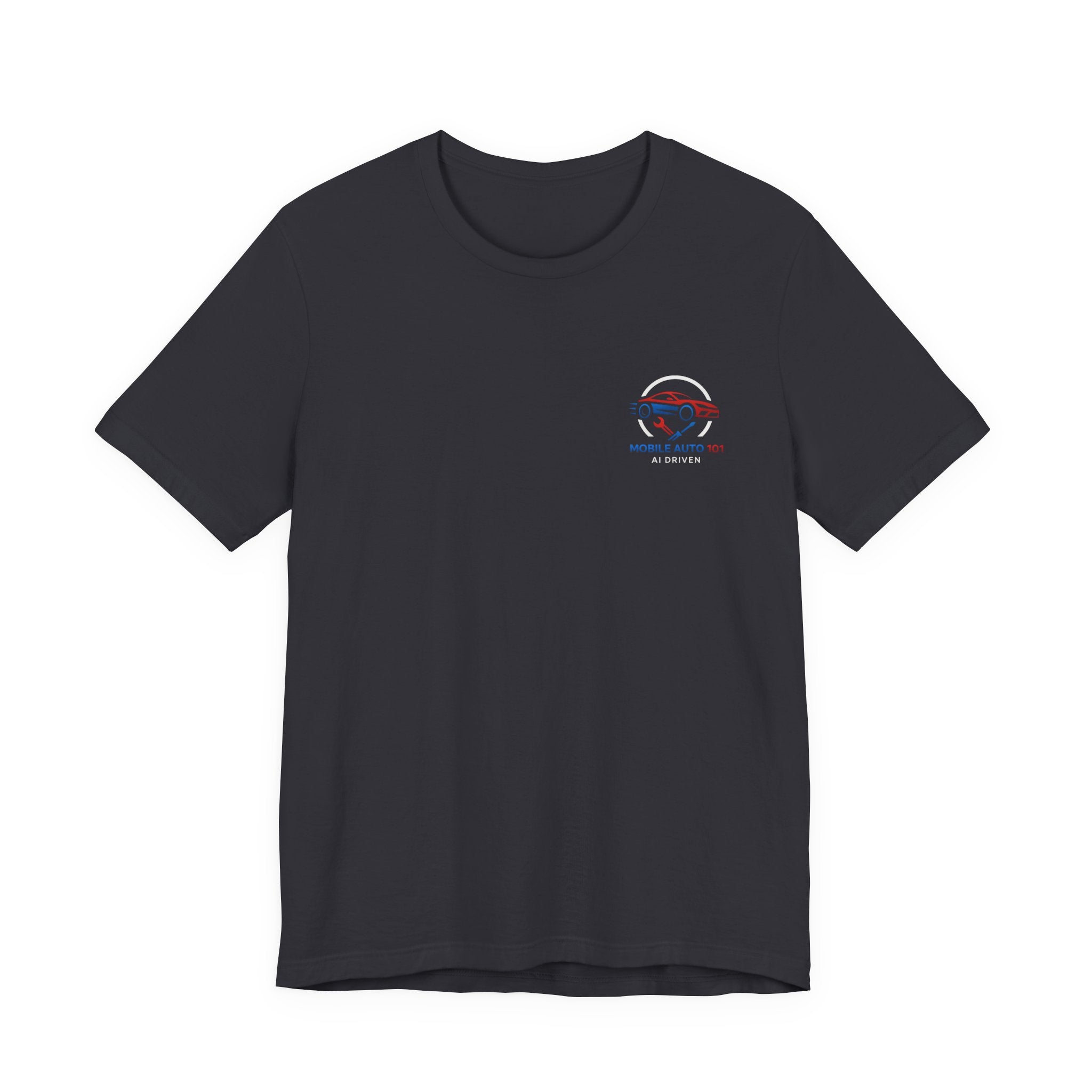 Mobile Auto 101 2nd Ed. (front and back design)-Unisex Jersey Short Sleeve Tee