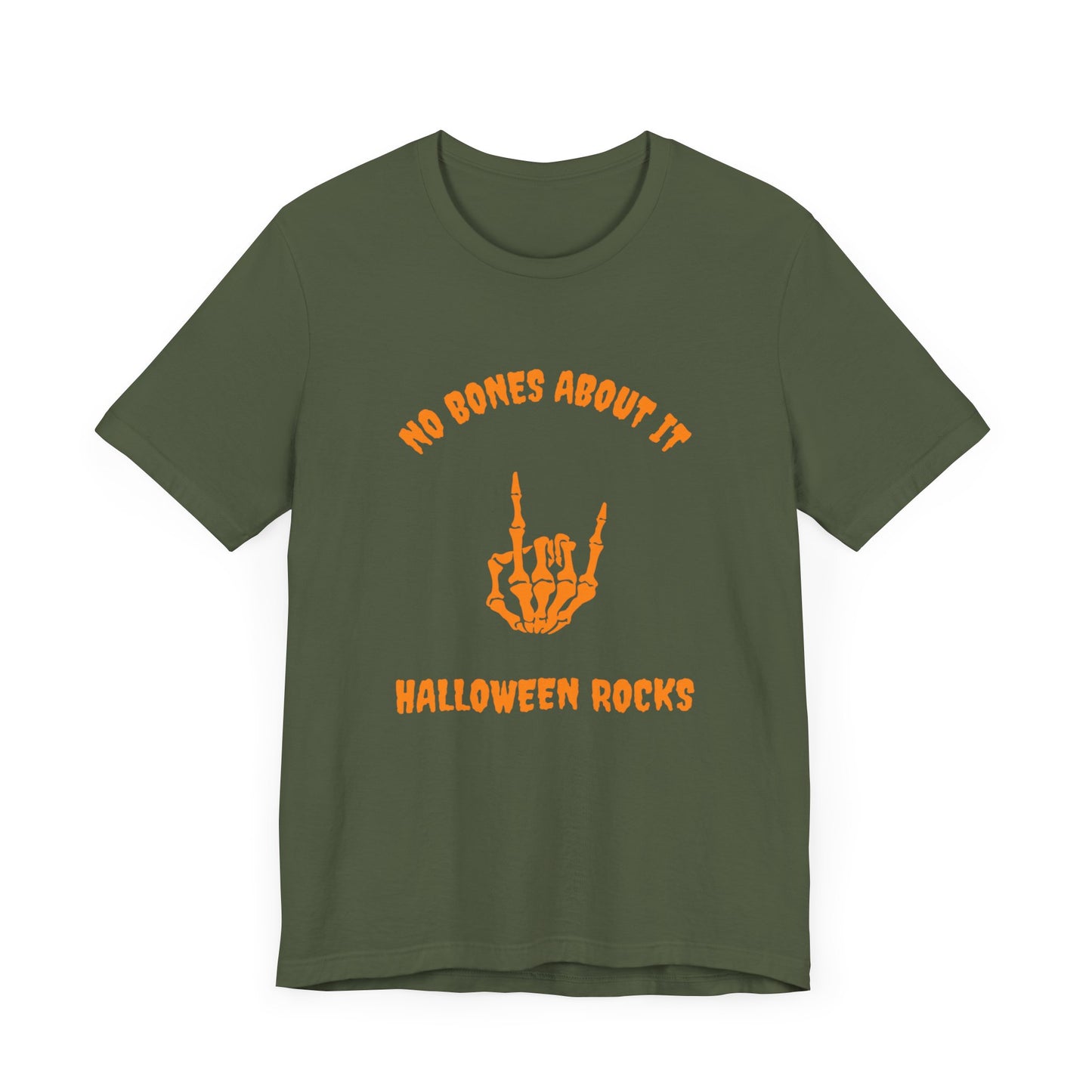 No Bones About It Halloween Rocks-Unisex Jersey Short Sleeve Tee