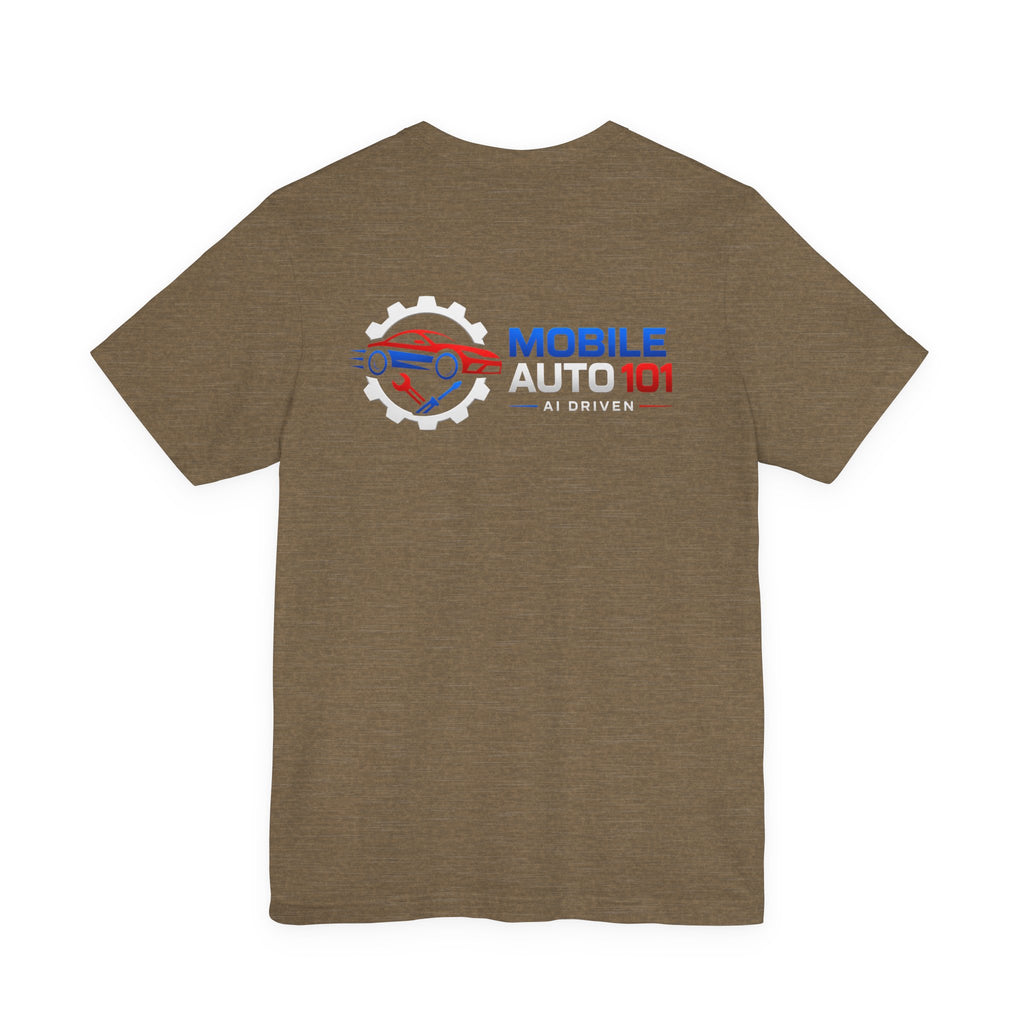 Mobile Auto 101 3rd Ed. (front and back design)-Unisex Jersey Short Sleeve Tee