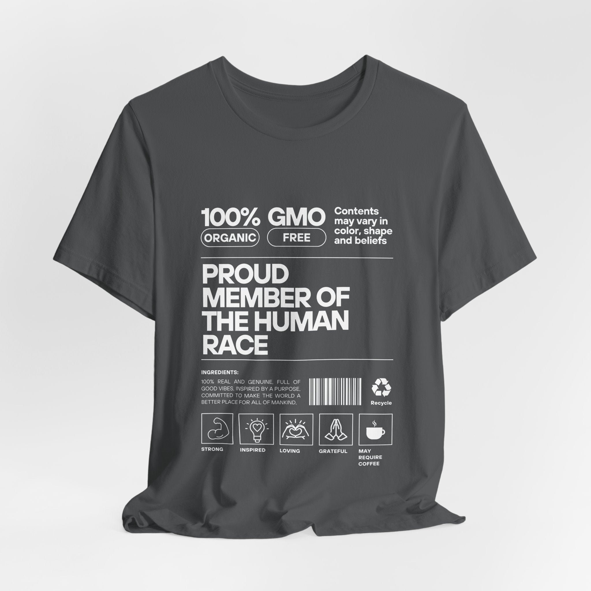 Proud Member of the Human Race-Unisex Jersey Short Sleeve Tee