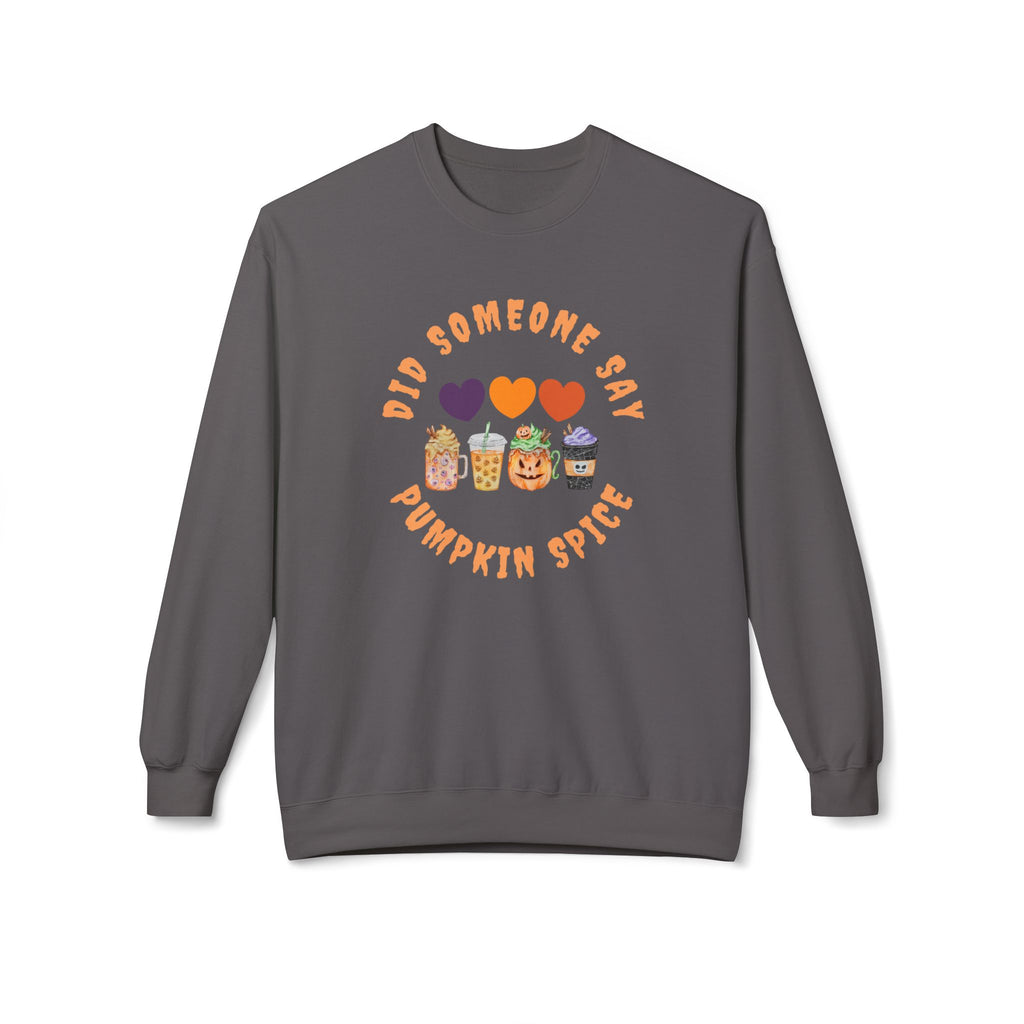 Pumpkin Spice Crewneck Sweatshirt | Cozy Fall Apparel, Unisex Gift, Autumn Fashion, Cute Sweater for Halloween & Thanksgiving