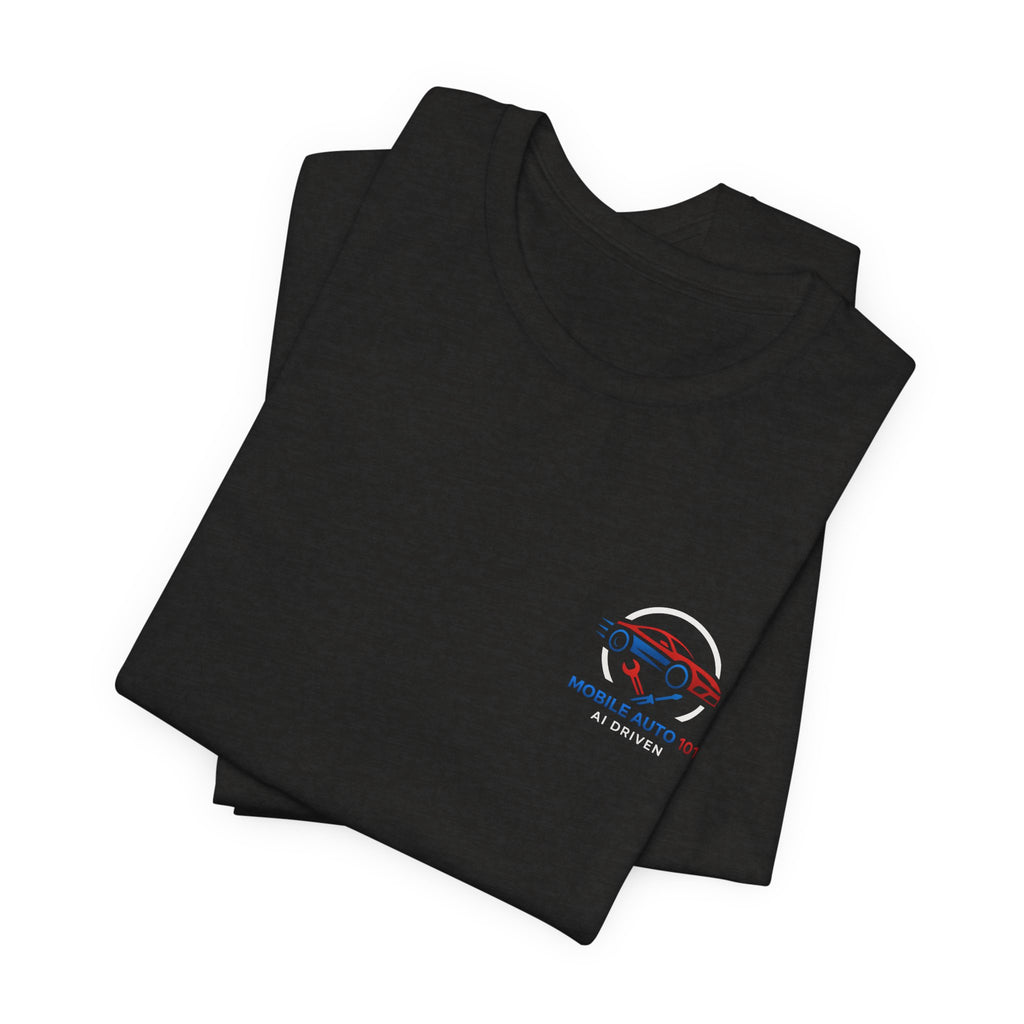 Mobile Auto 101 2nd Ed. (front and back design)-Unisex Jersey Short Sleeve Tee