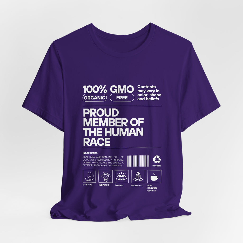 Proud Member of the Human Race-Unisex Jersey Short Sleeve Tee