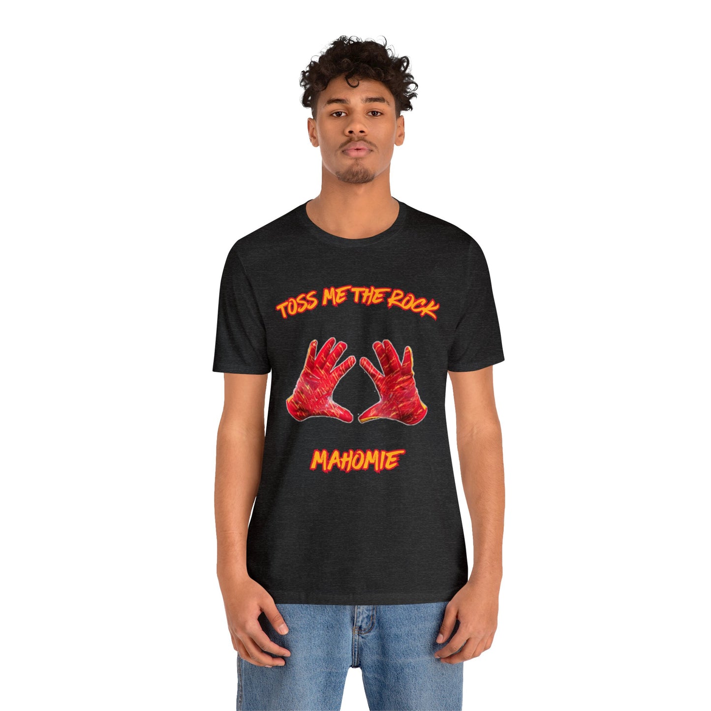 Toss Me the Rock Mahomie-Unisex Jersey Short Sleeve Tee