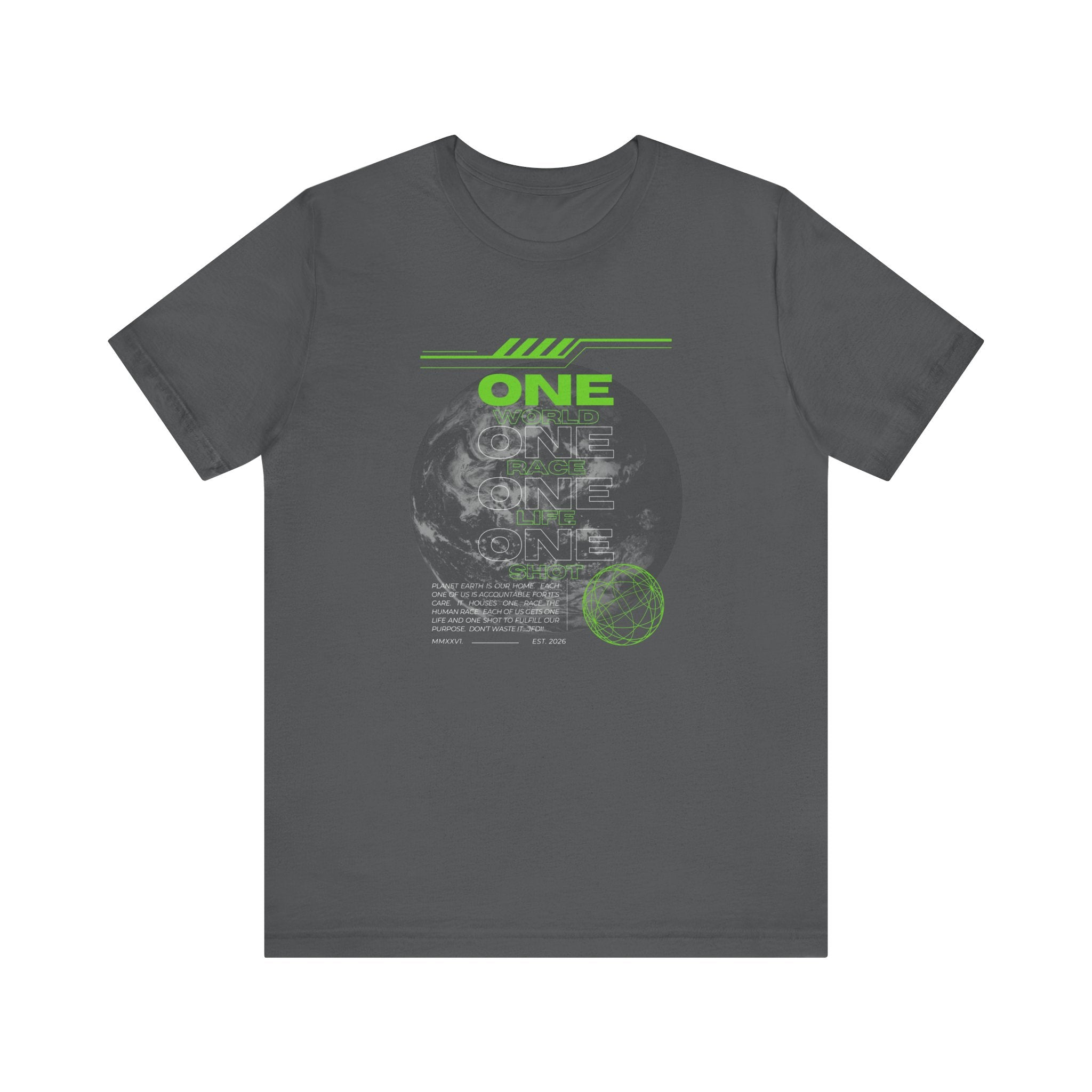 One World-Unisex Jersey Short Sleeve Tee