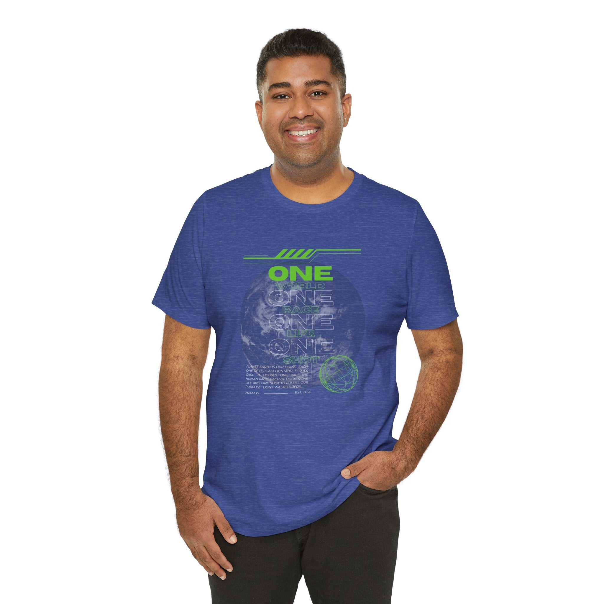 One World-Unisex Jersey Short Sleeve Tee