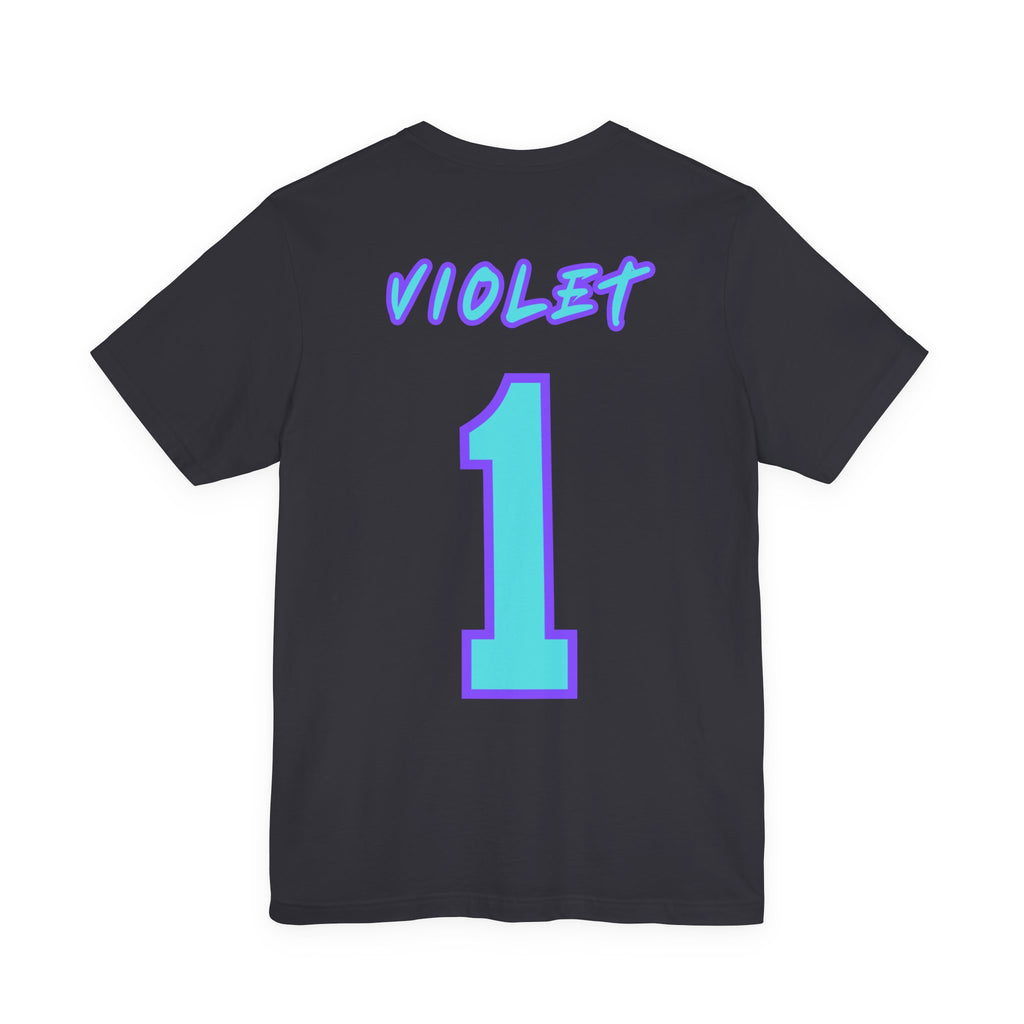 What Color are Your Wings? Violet #1-Unisex Jersey Short Sleeve Tee