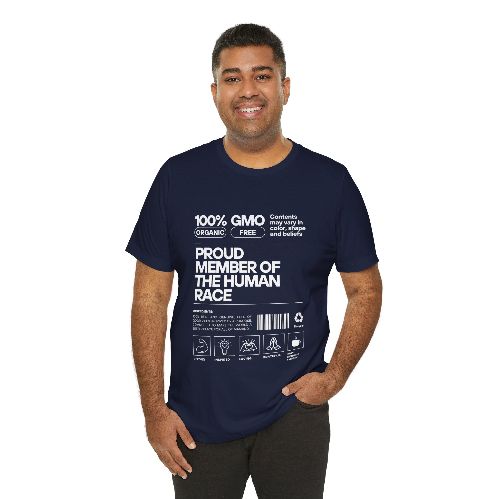 Proud Member of the Human Race-Unisex Jersey Short Sleeve Tee