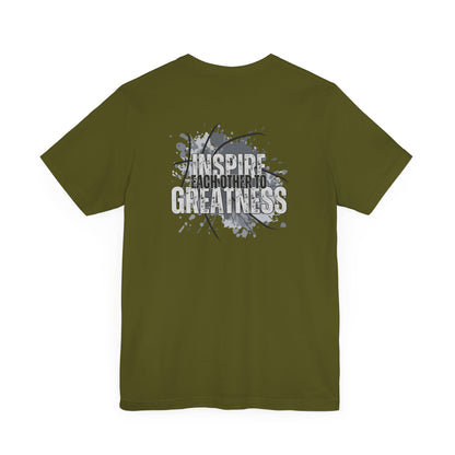 Inspire Each Other to Greatness-Double Sided Print-Unisex Jersey Short Sleeve Tee