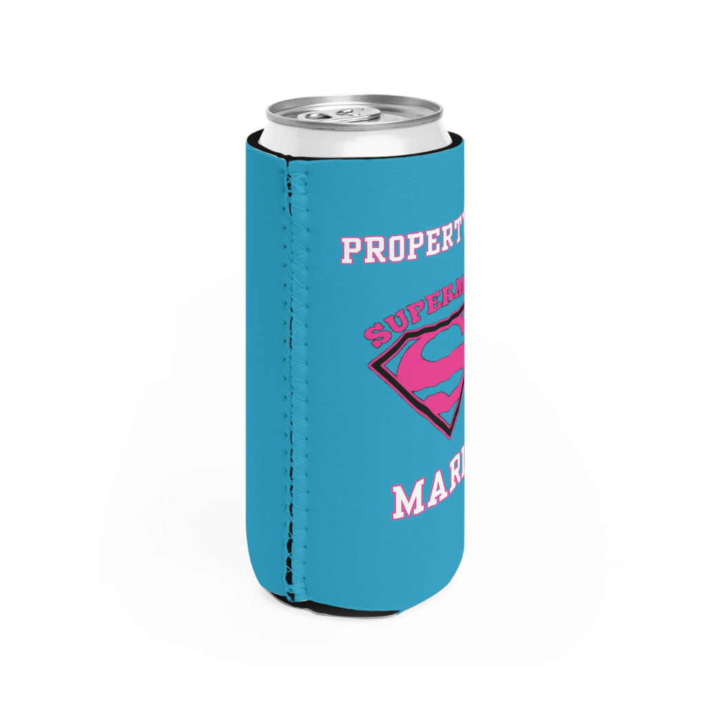 Property of Maria Supermom #1-Slim Can Cooler